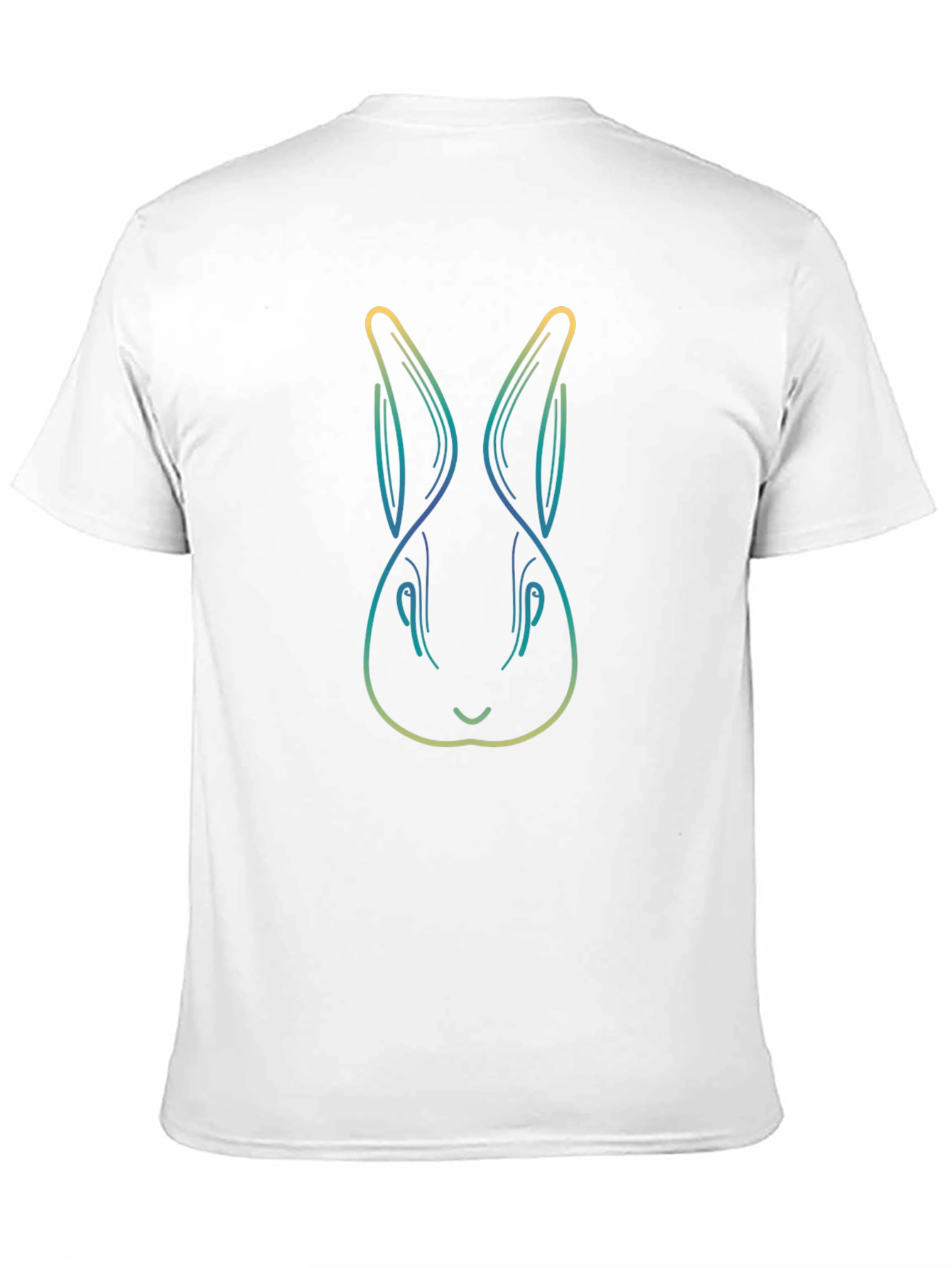 Line Art Rabbit Tee - Modern Graphic T-Shirt