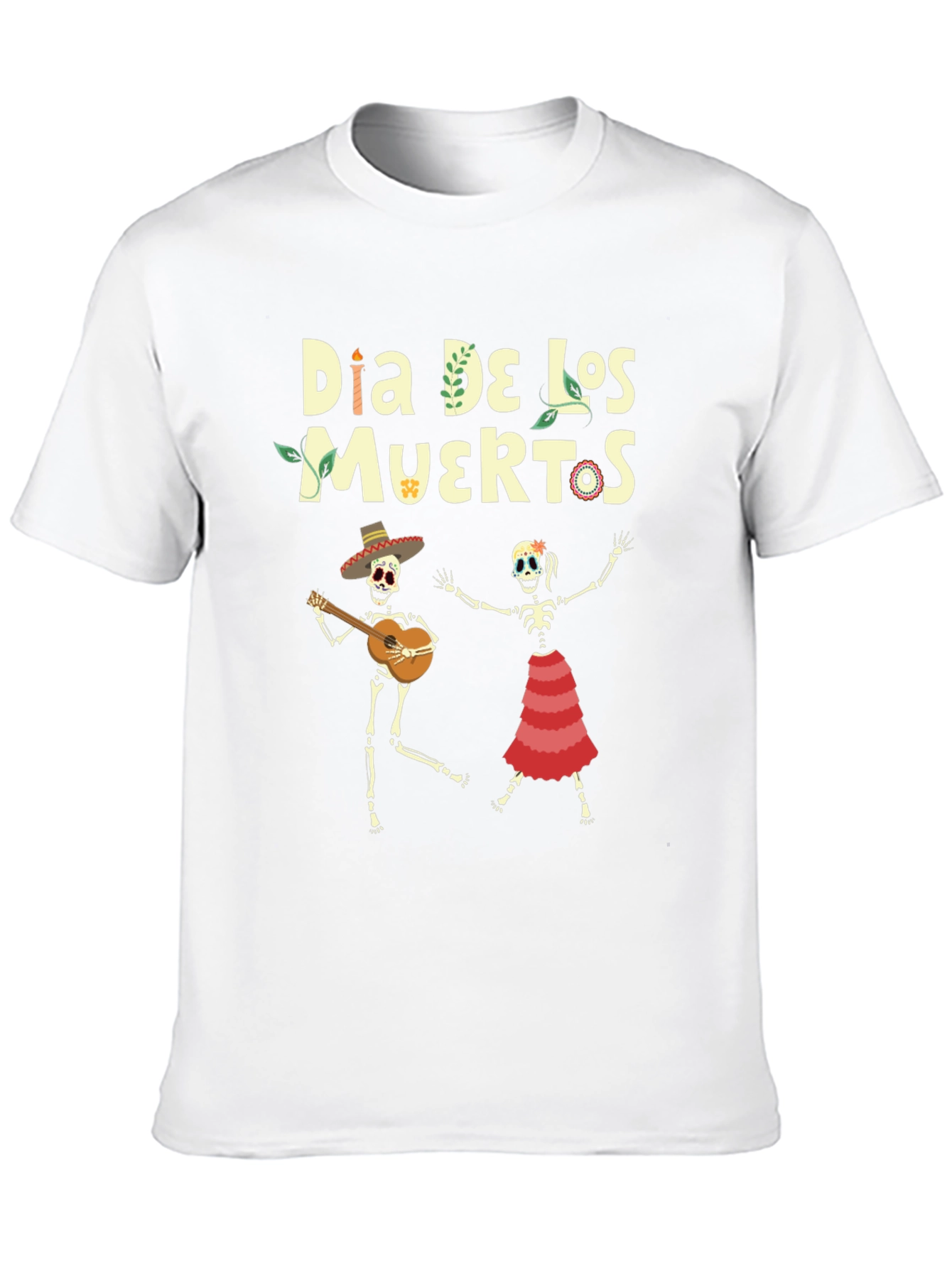 Dia De Los Muertos T-Shirt - Skeleton Band Tee