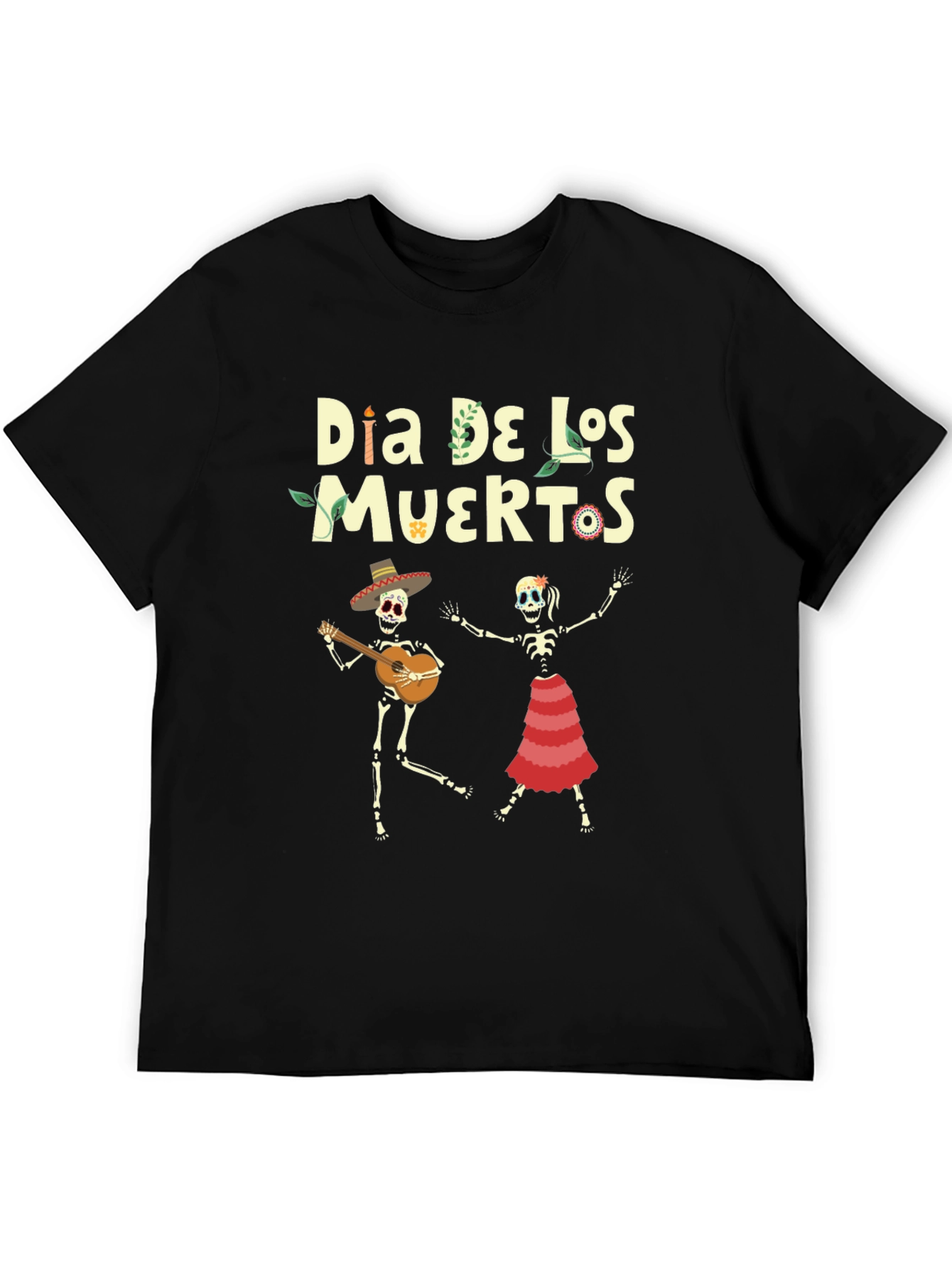 Dia De Los Muertos T-Shirt - Skeleton Band Tee