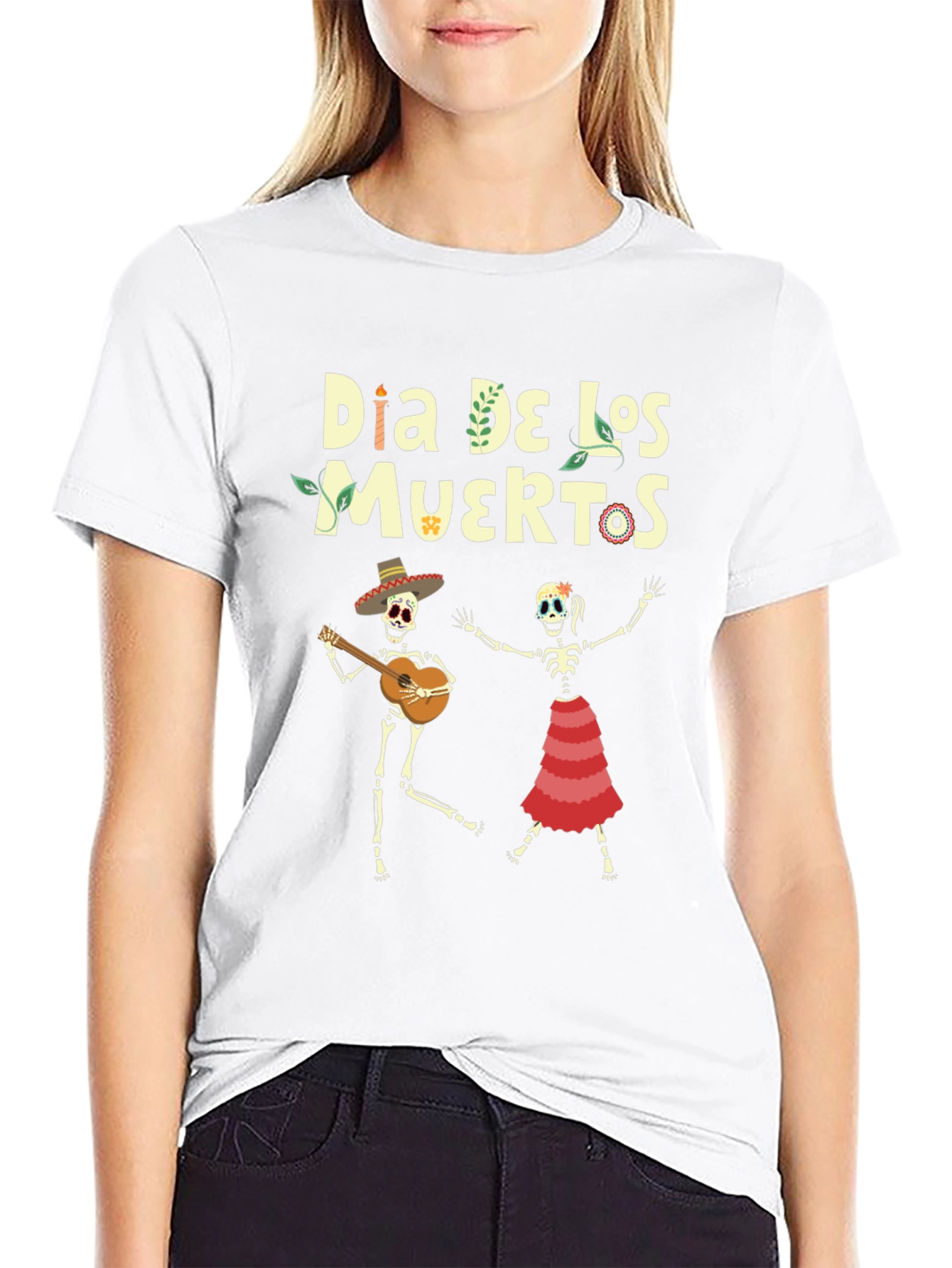 Dia De Los Muertos T-Shirt - Skeleton Band Tee