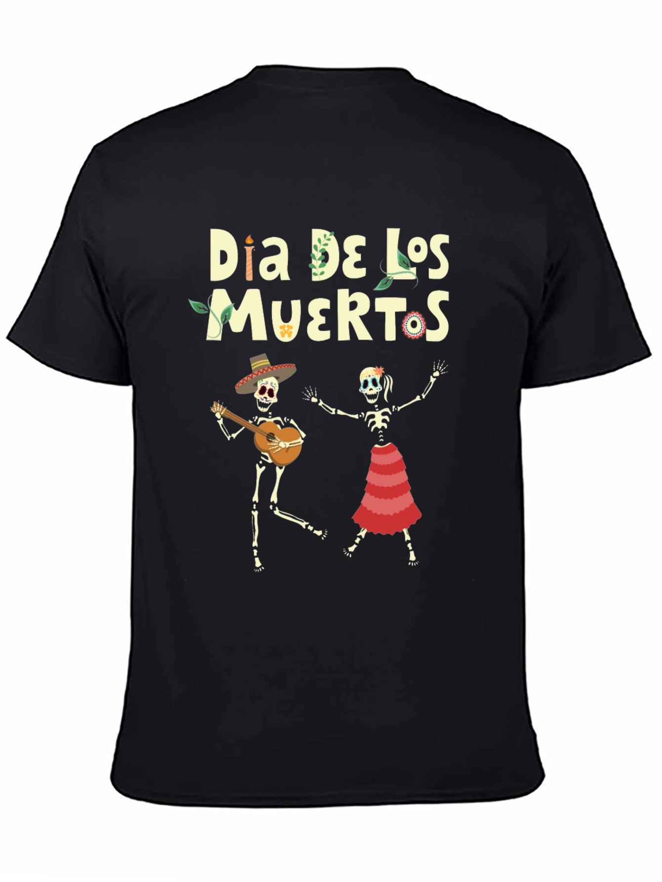 Dia De Los Muertos T-Shirt - Skeleton Band Tee