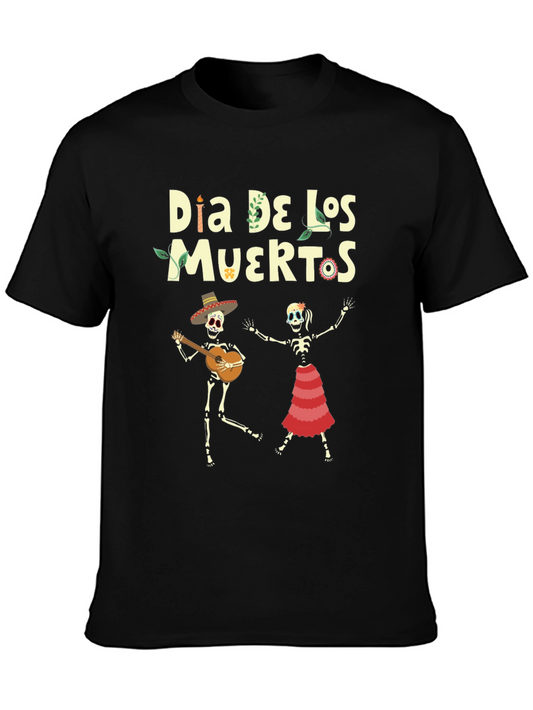 Dia De Los Muertos T-Shirt - Skeleton Band Tee