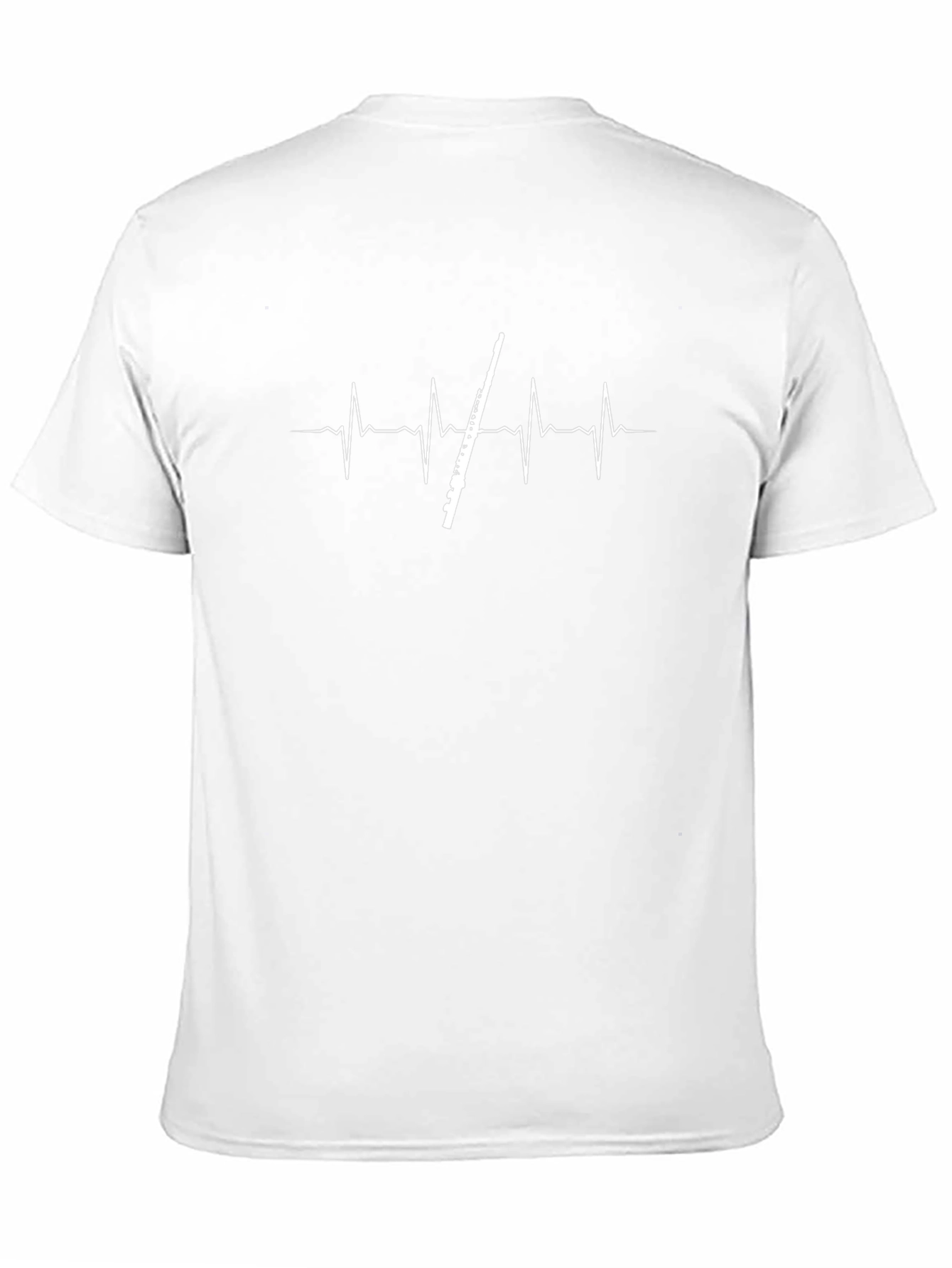 Flute Heartbeat T-Shirt - Music Lover Tee