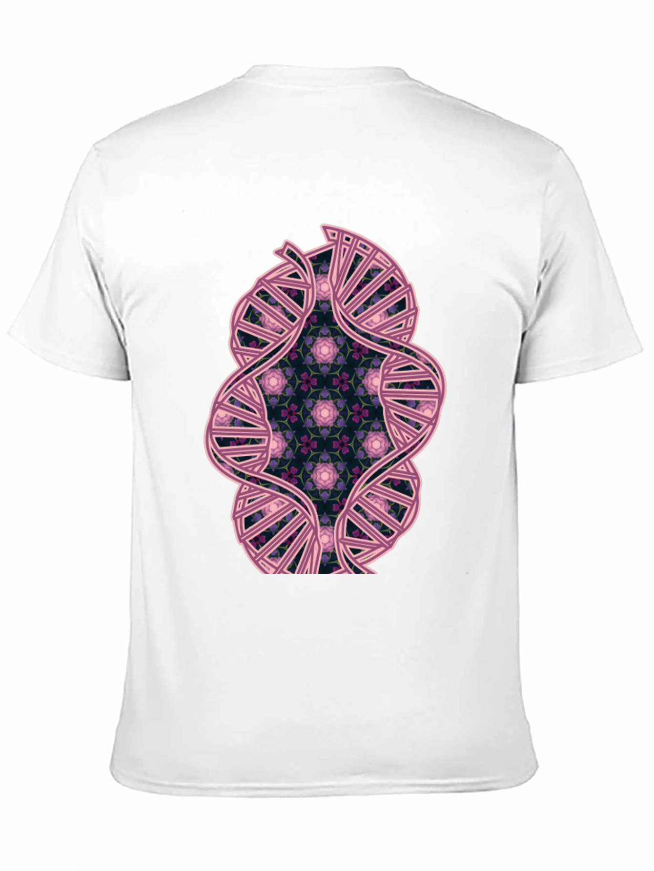 DNA Floral Graphic Tee - Stylish Science Shirt