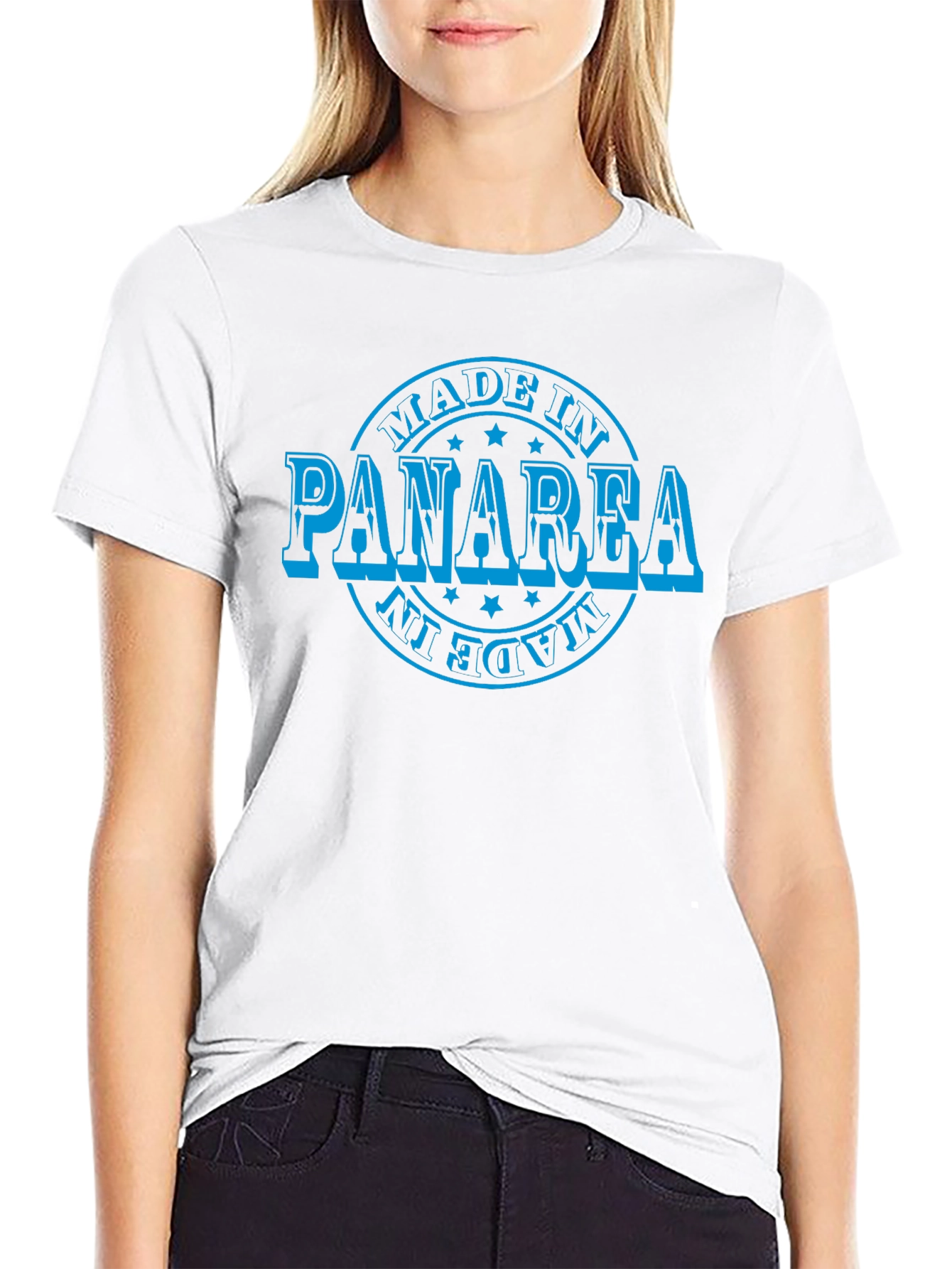 Made in Panarea T-Shirt - Black Cotton Tee