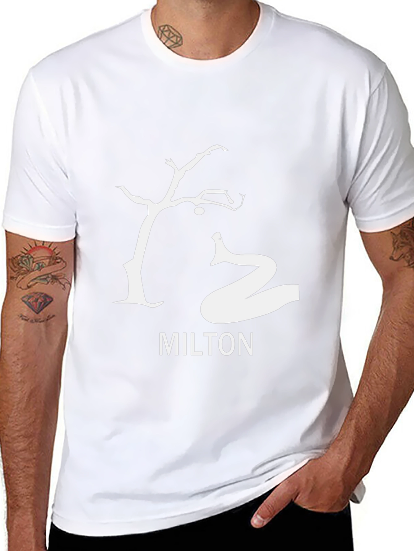 Milton Tree & Snake Graphic T-Shirt