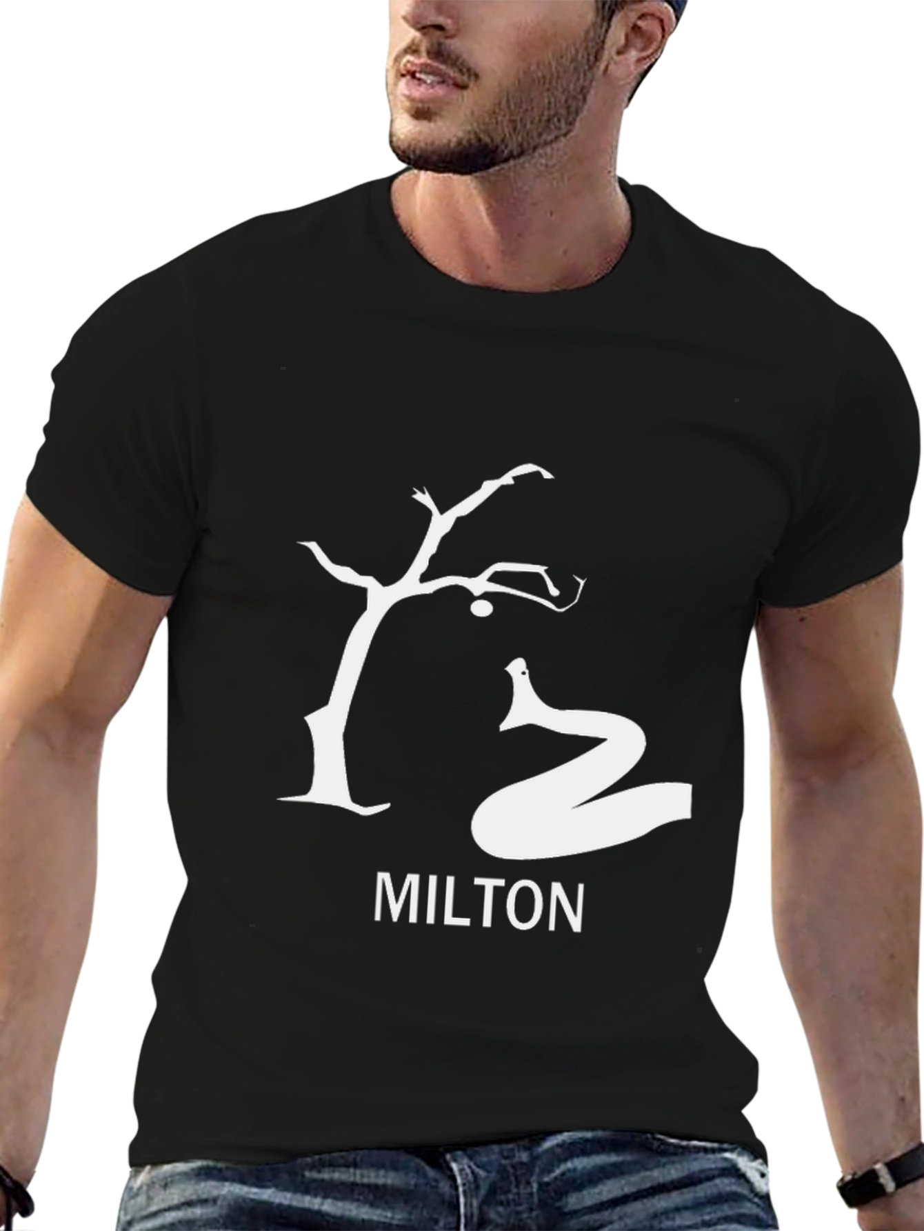 Milton Tree & Snake Graphic T-Shirt