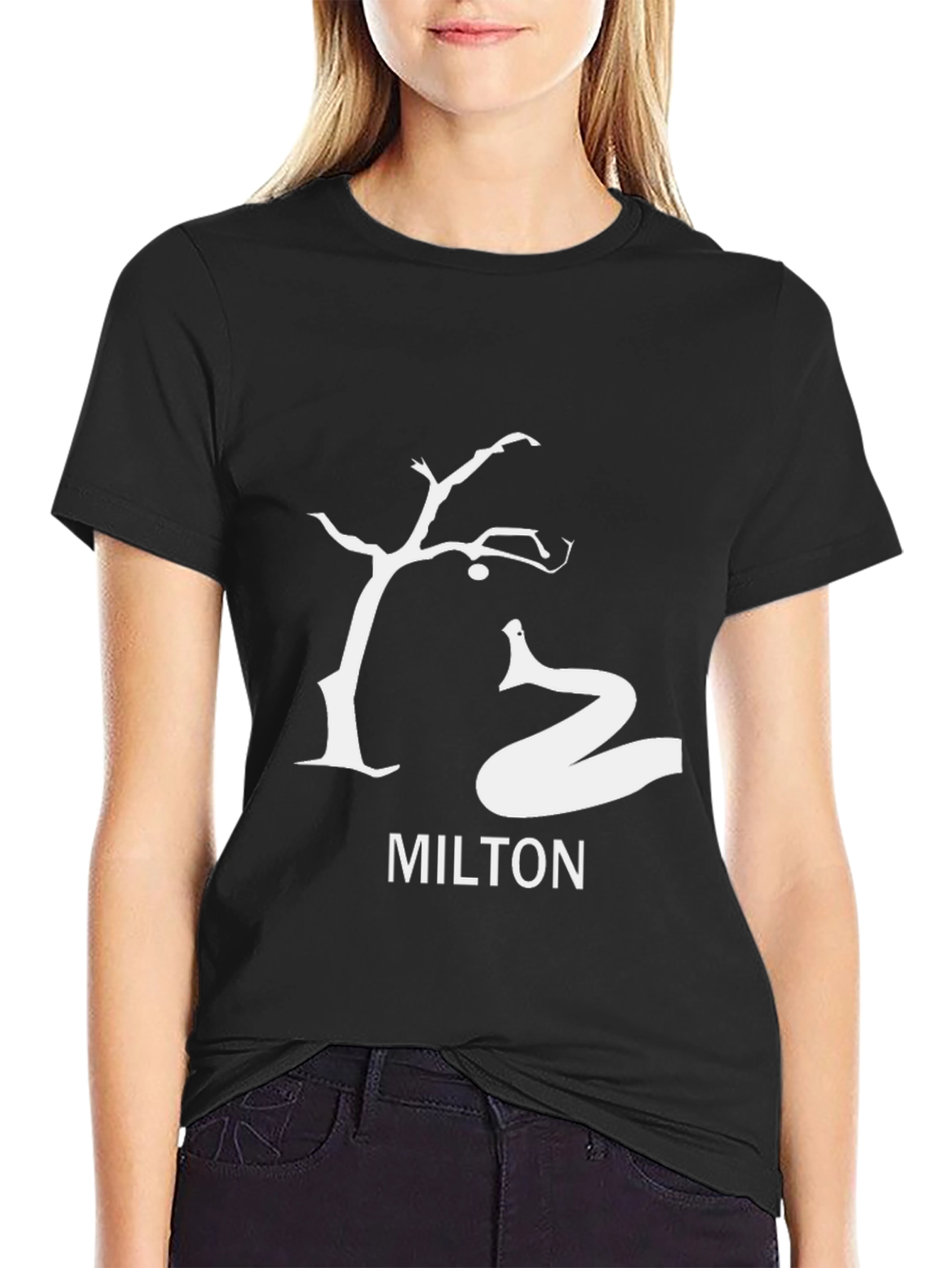 Milton Tree & Snake Graphic T-Shirt
