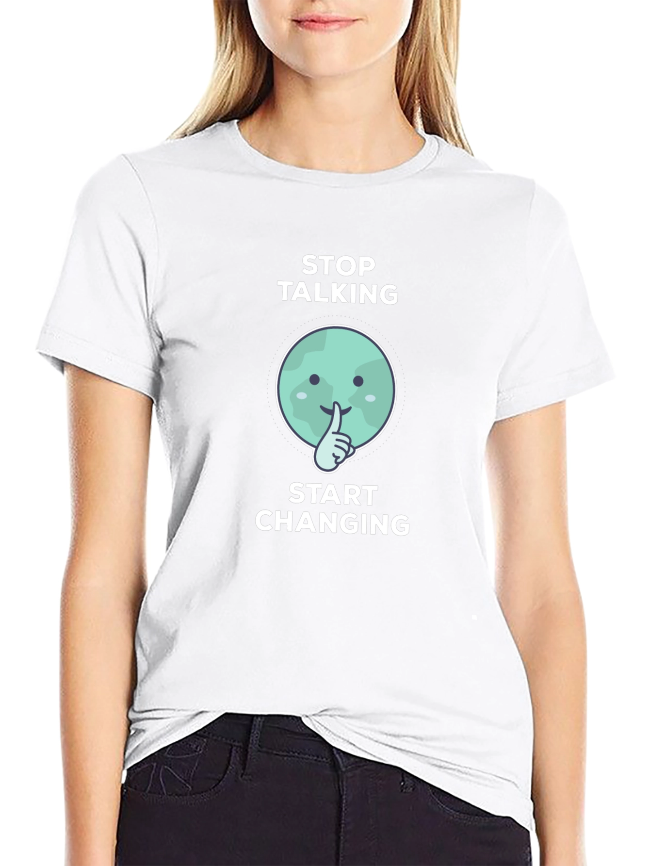 Stop Talking Start Changing Graphic Tee