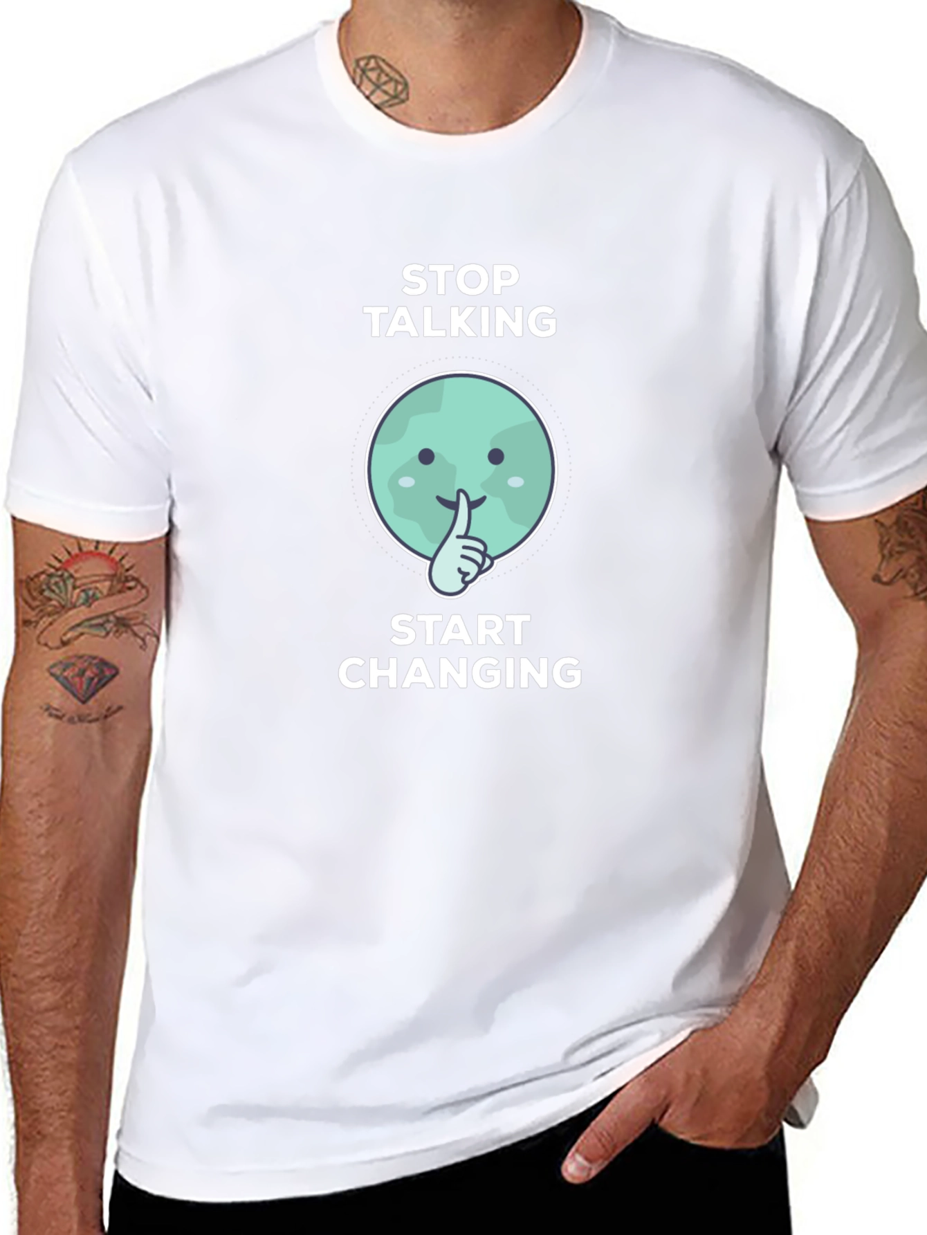 Stop Talking Start Changing Graphic Tee