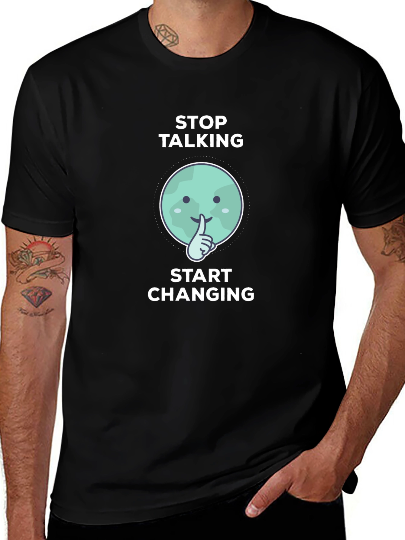 Stop Talking Start Changing Graphic Tee