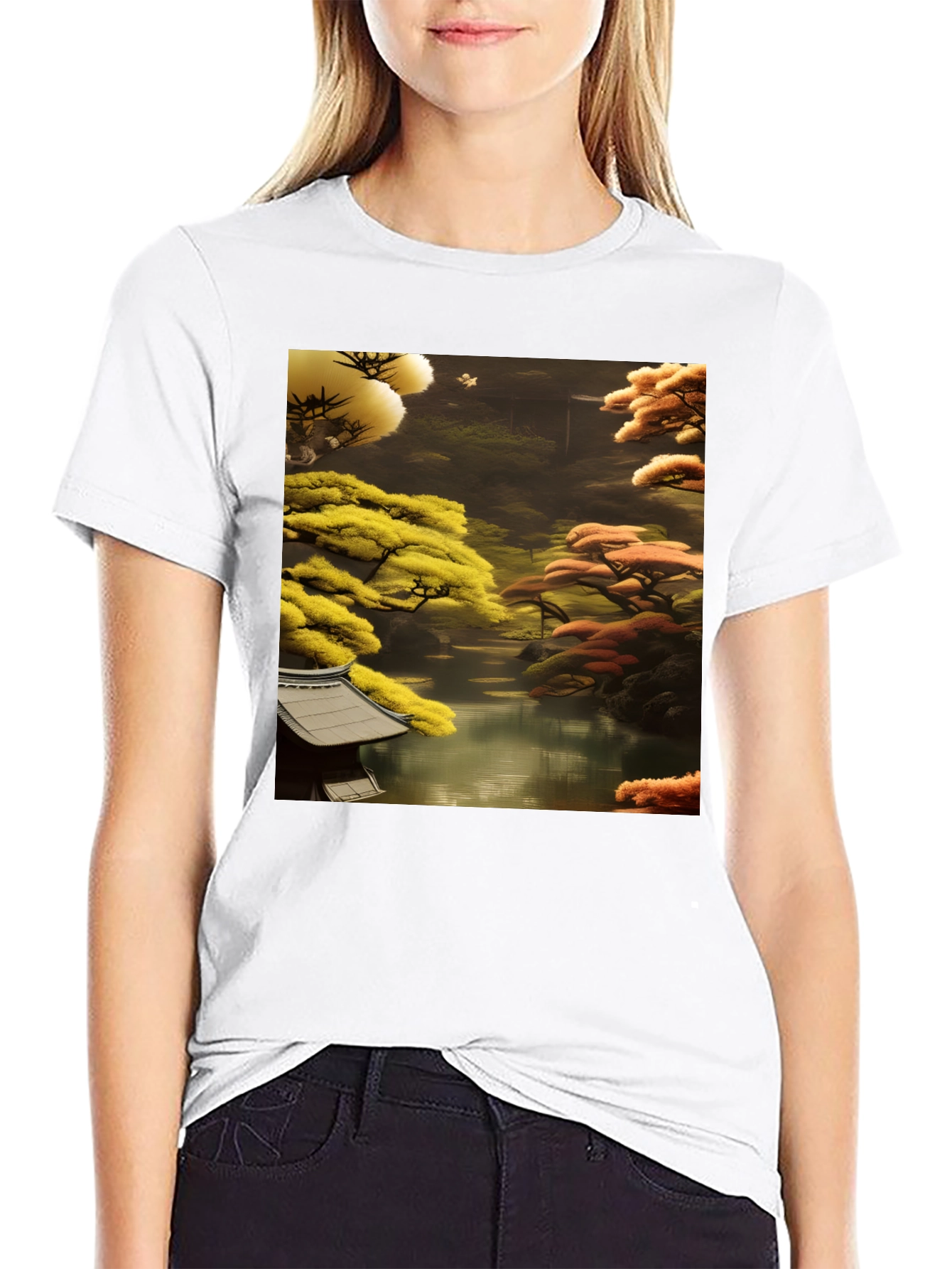 Japanese Garden Art Print T-Shirt