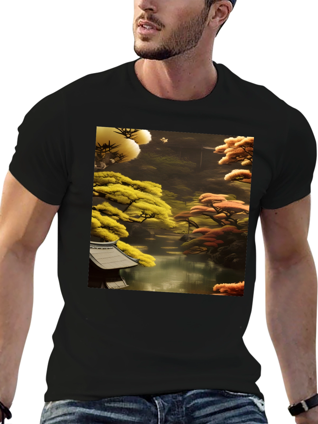 Japanese Garden Art Print T-Shirt