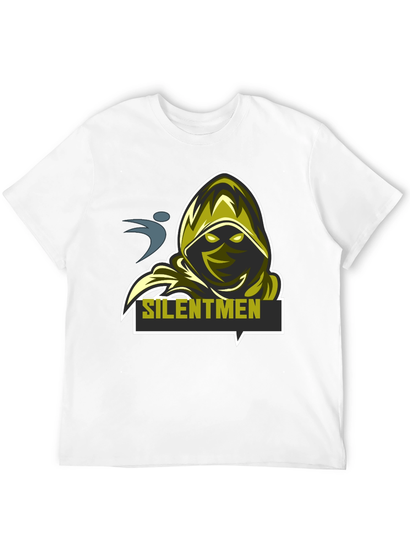 Silentmen Graphic Black T-Shirt - Gamer Style