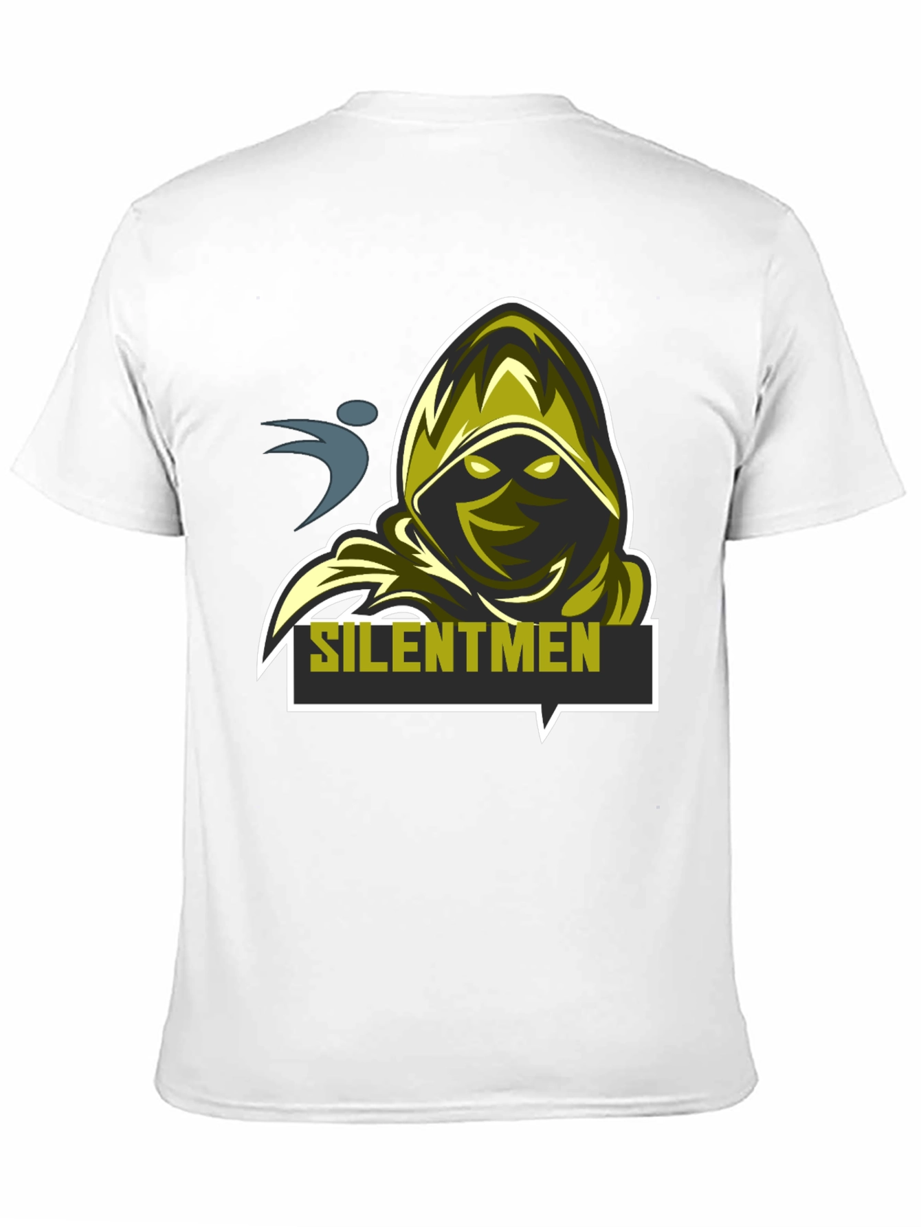 Silentmen Graphic Black T-Shirt - Gamer Style