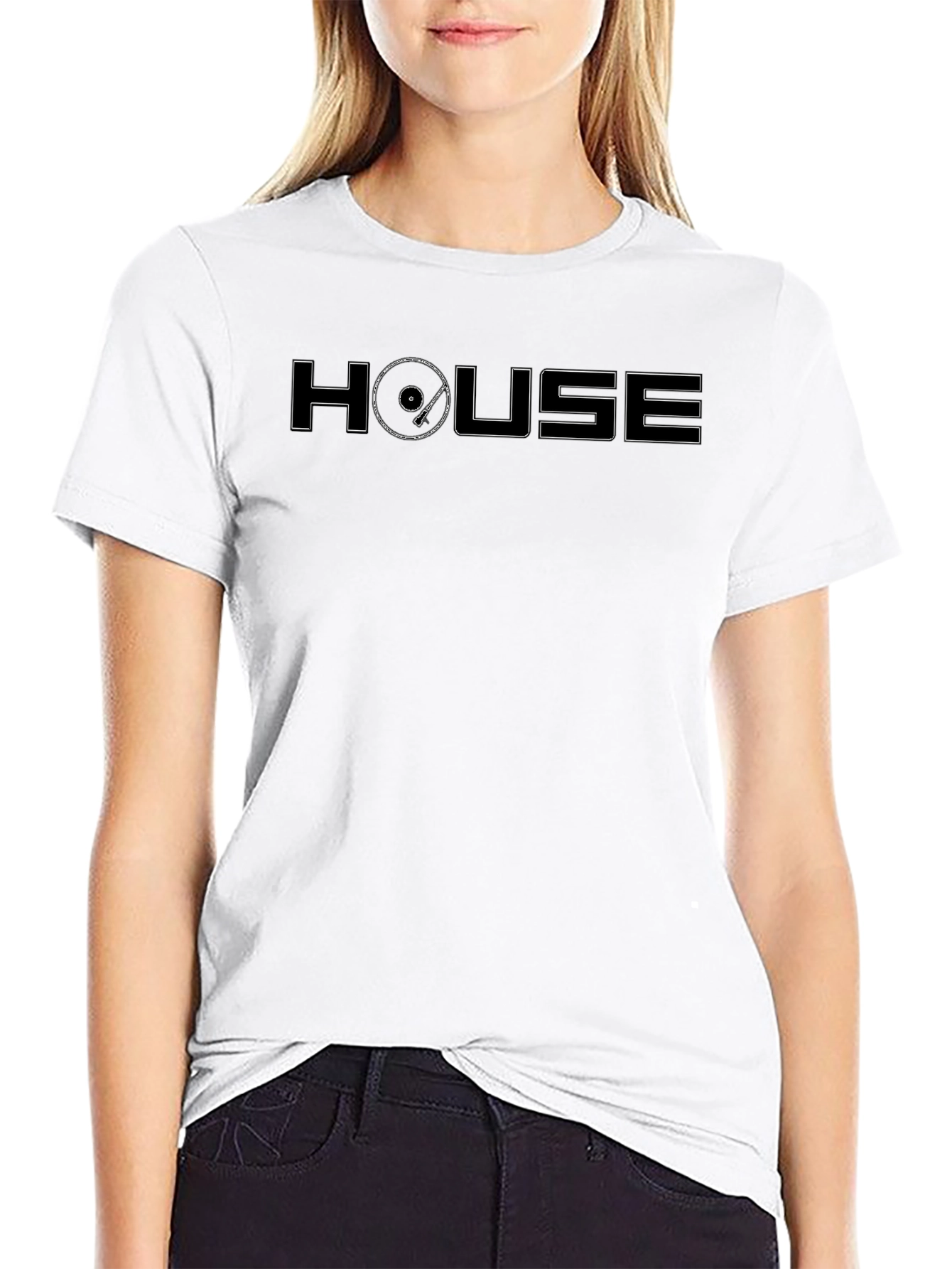 House Music T-Shirt - DJ Turntable Design