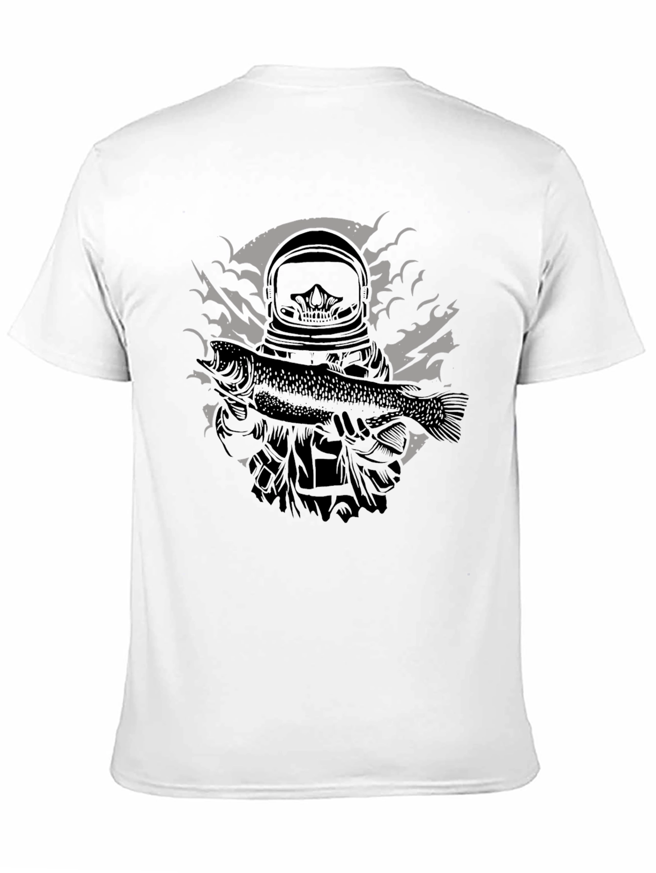 Astronaut Fisherman Graphic Tee