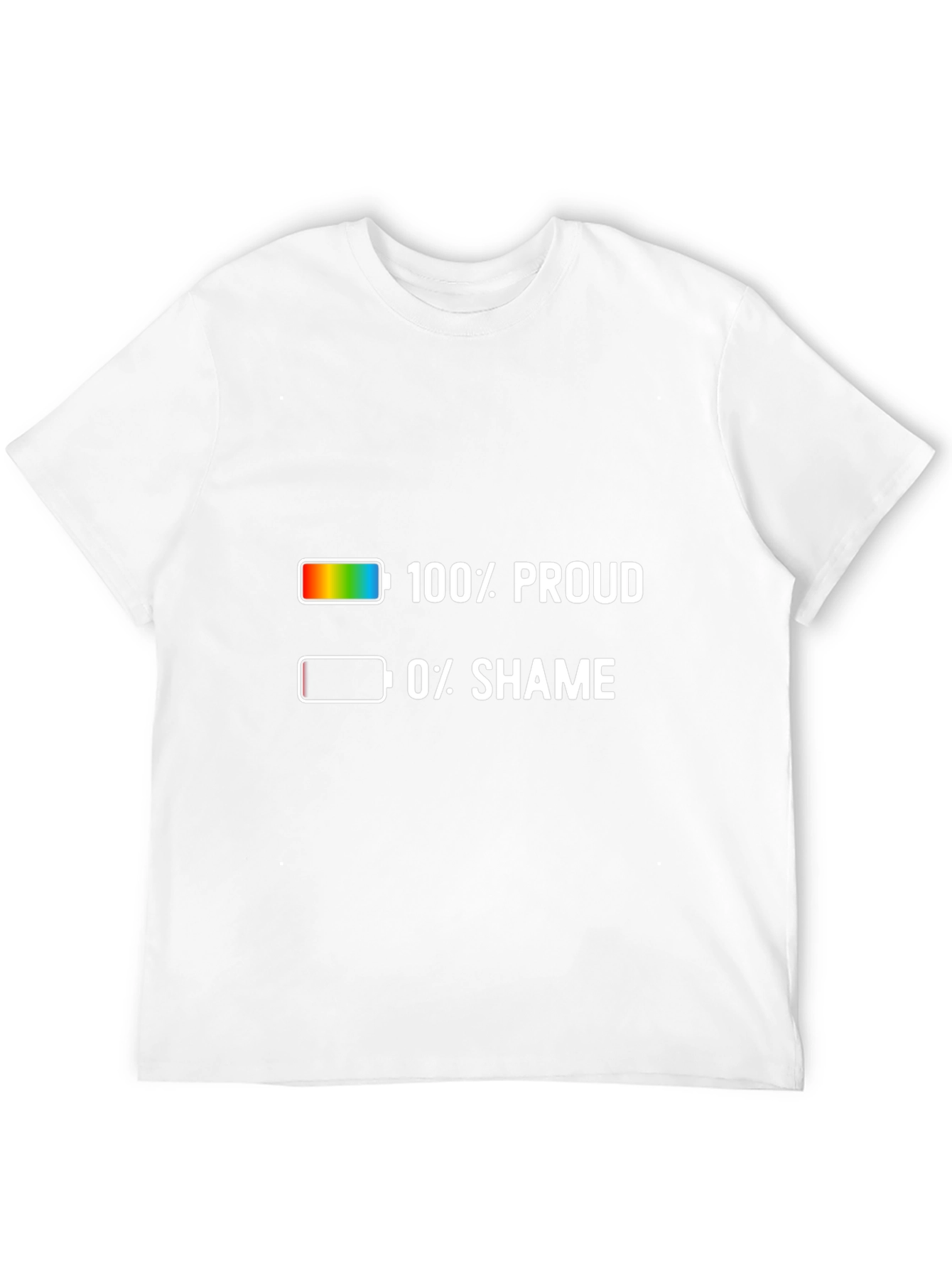 100% Proud LGBTQ+ Graphic T-Shirt