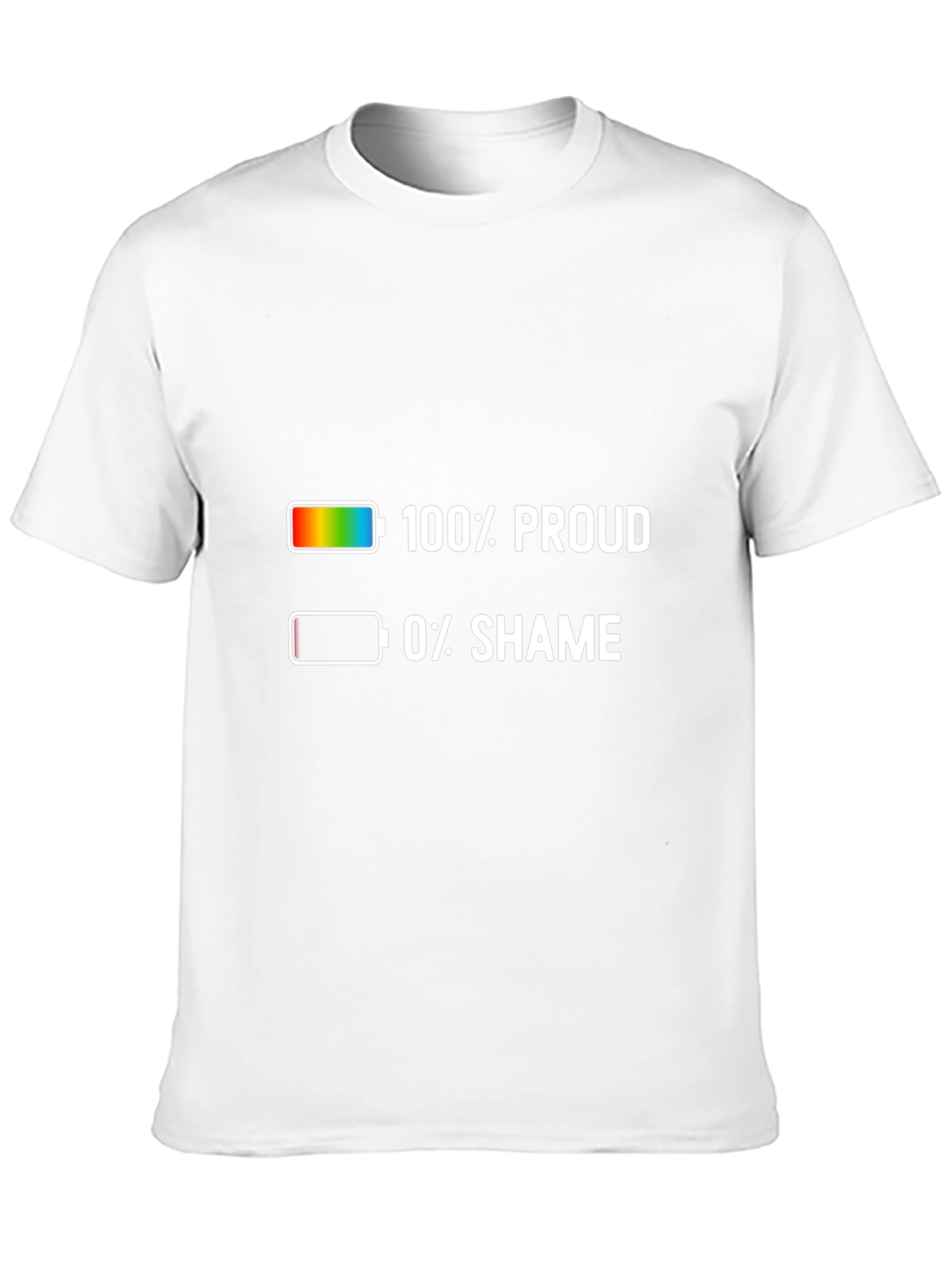 100% Proud LGBTQ+ Graphic T-Shirt