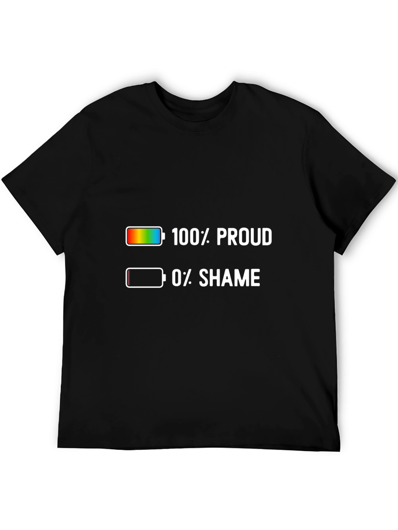 100% Proud LGBTQ+ Graphic T-Shirt