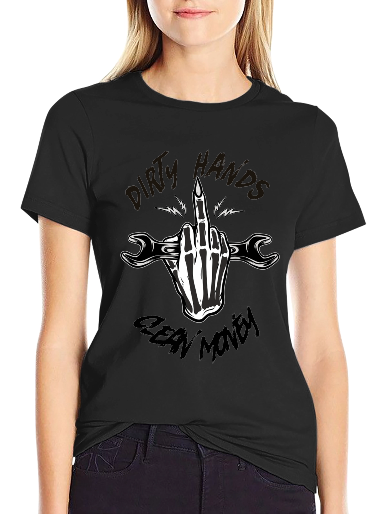 Slow Hands Clean Money Graphic T-Shirt