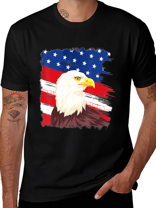 American Eagle Graphic Tee Patriotic USA Pride Shirt