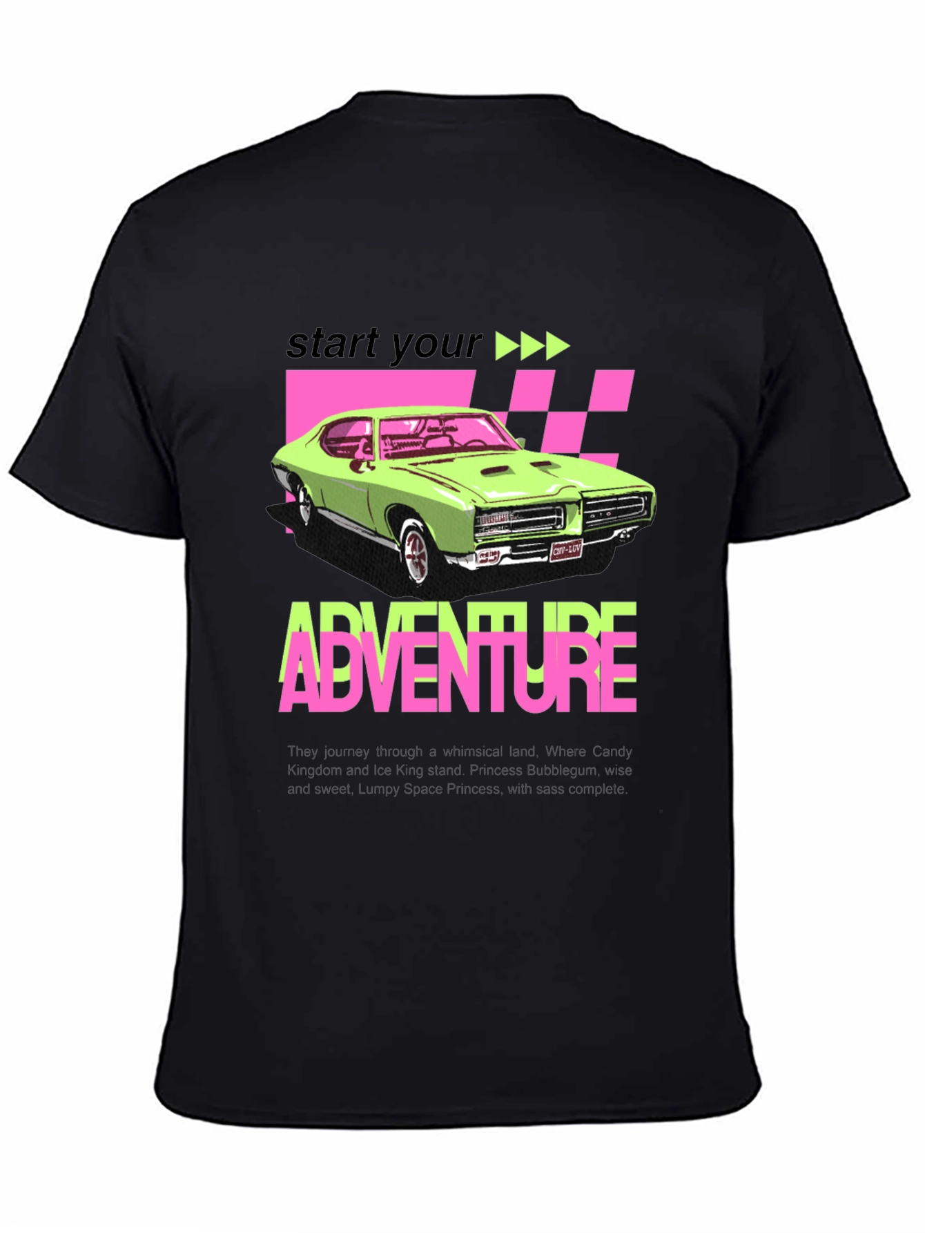 Adventure Car Graphic Tee - Retro Style