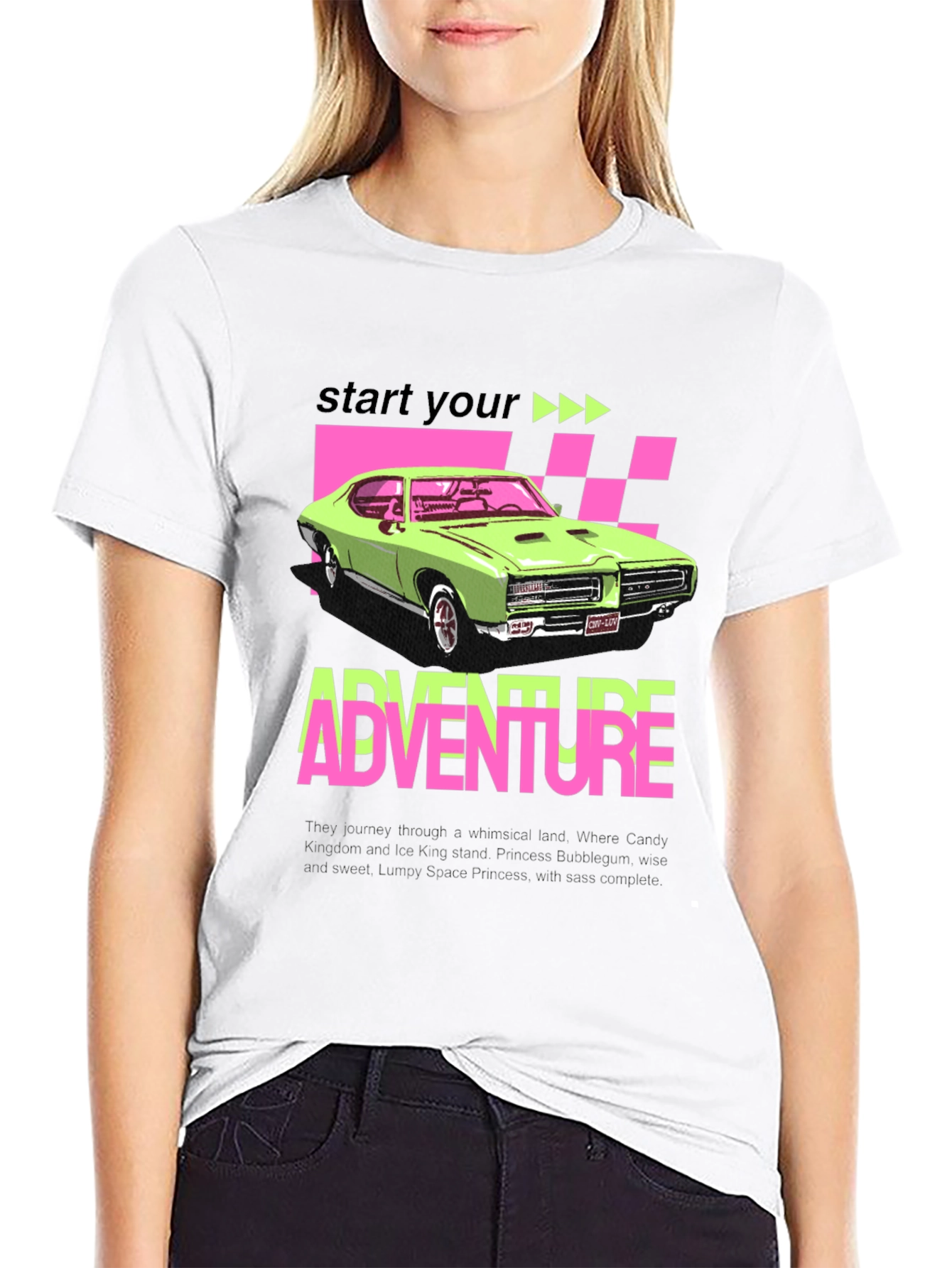 Adventure Car Graphic Tee - Retro Style