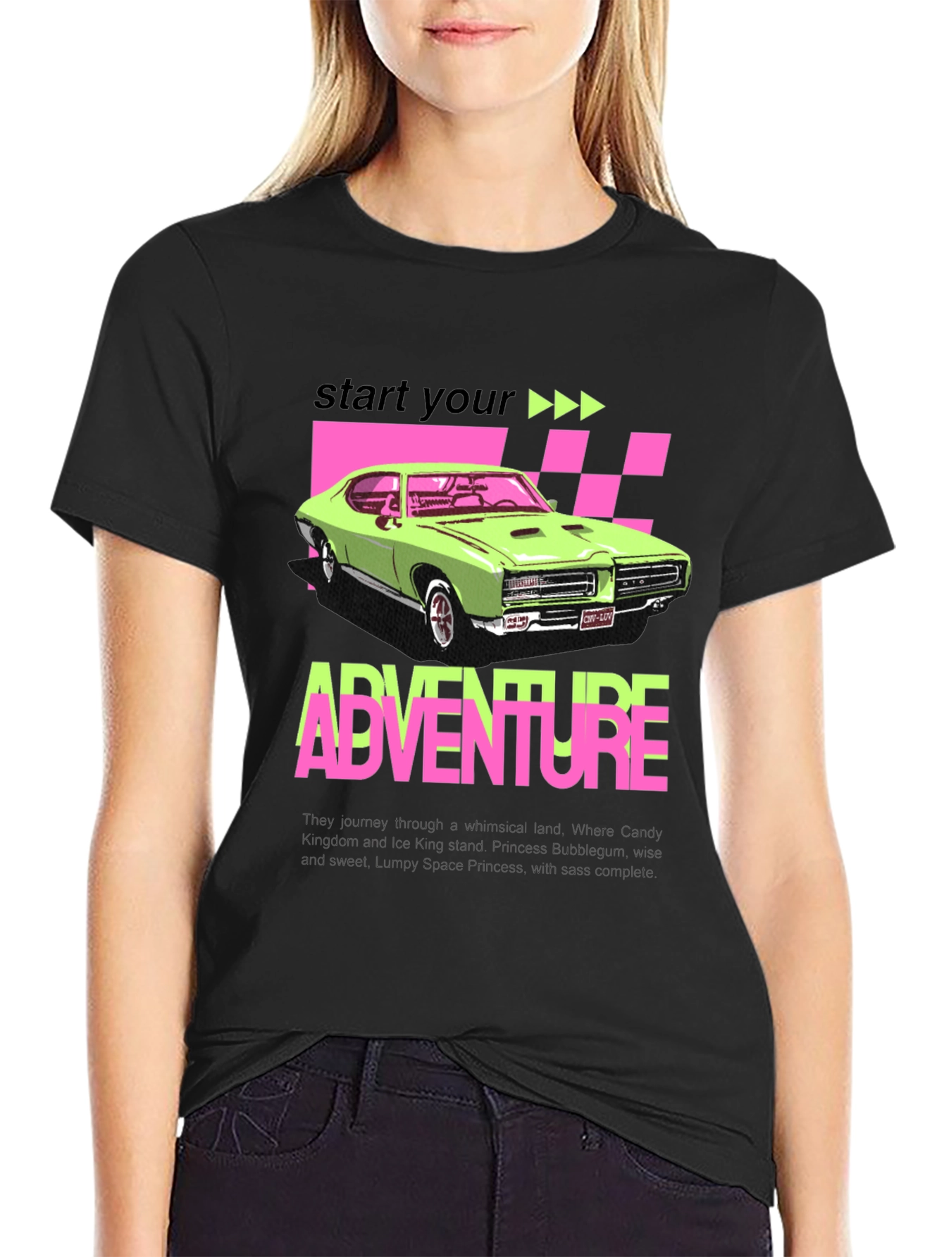 Adventure Car Graphic Tee - Retro Style