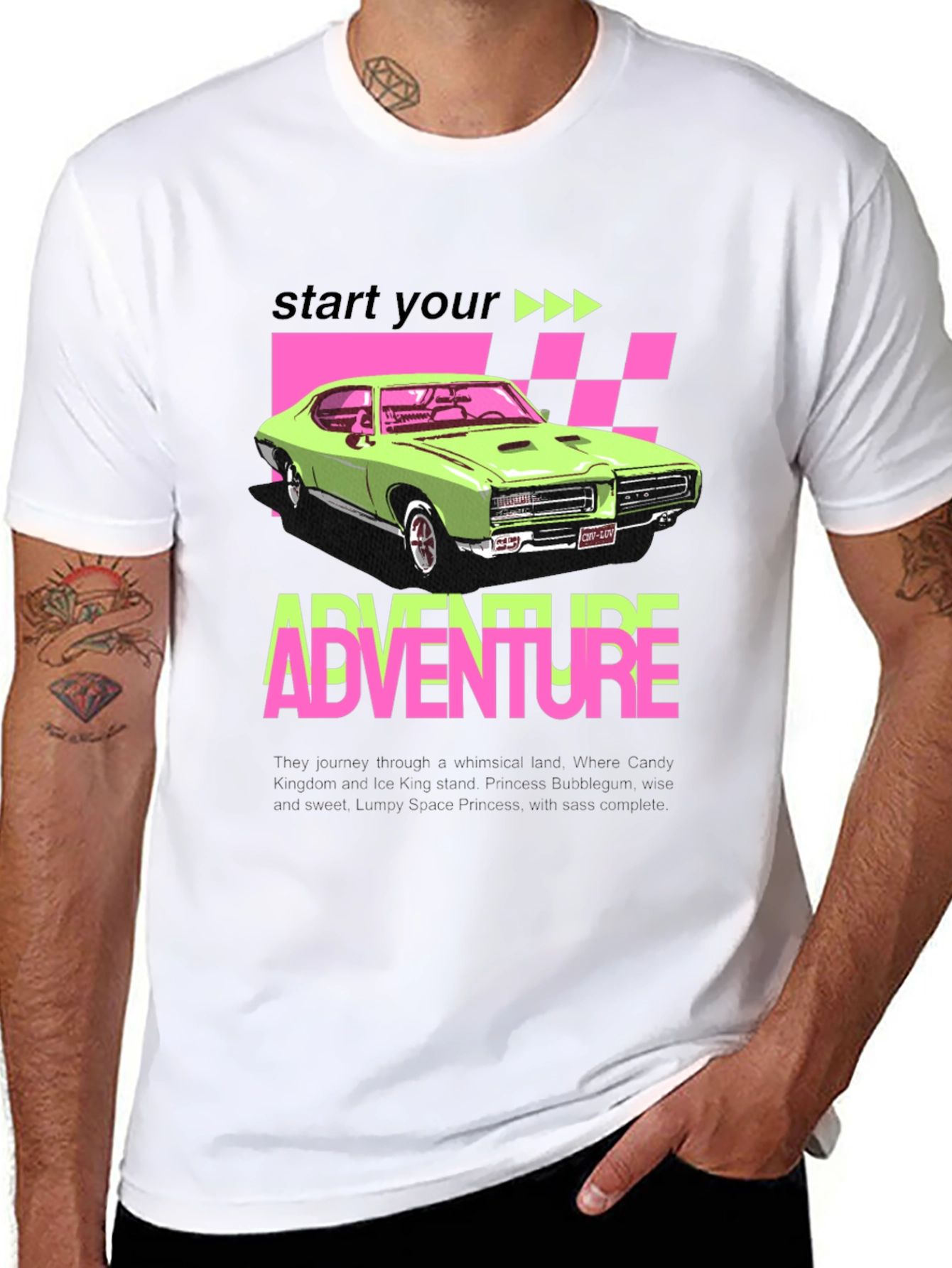 Adventure Car Graphic Tee - Retro Style