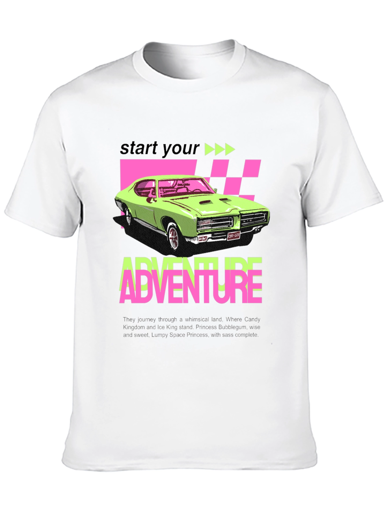 Adventure Car Graphic Tee - Retro Style