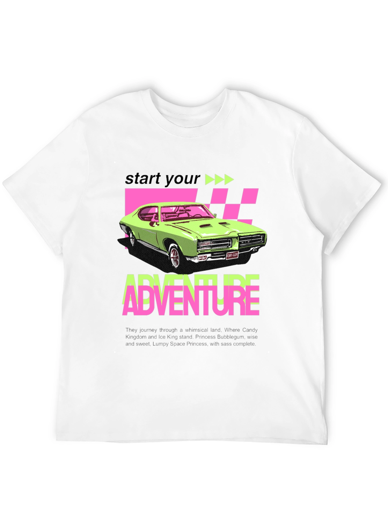 Adventure Car Graphic Tee - Retro Style