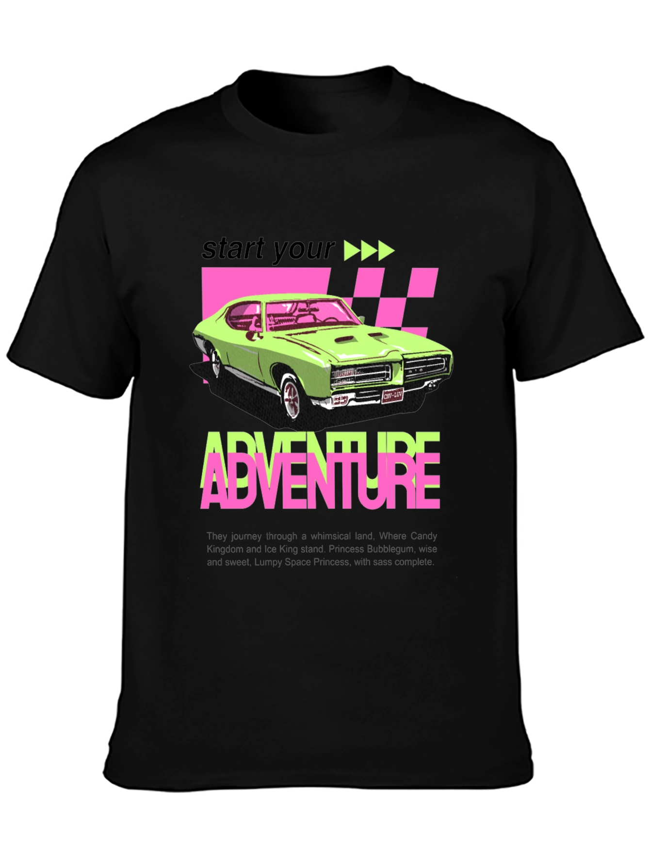 Adventure Car Graphic Tee - Retro Style