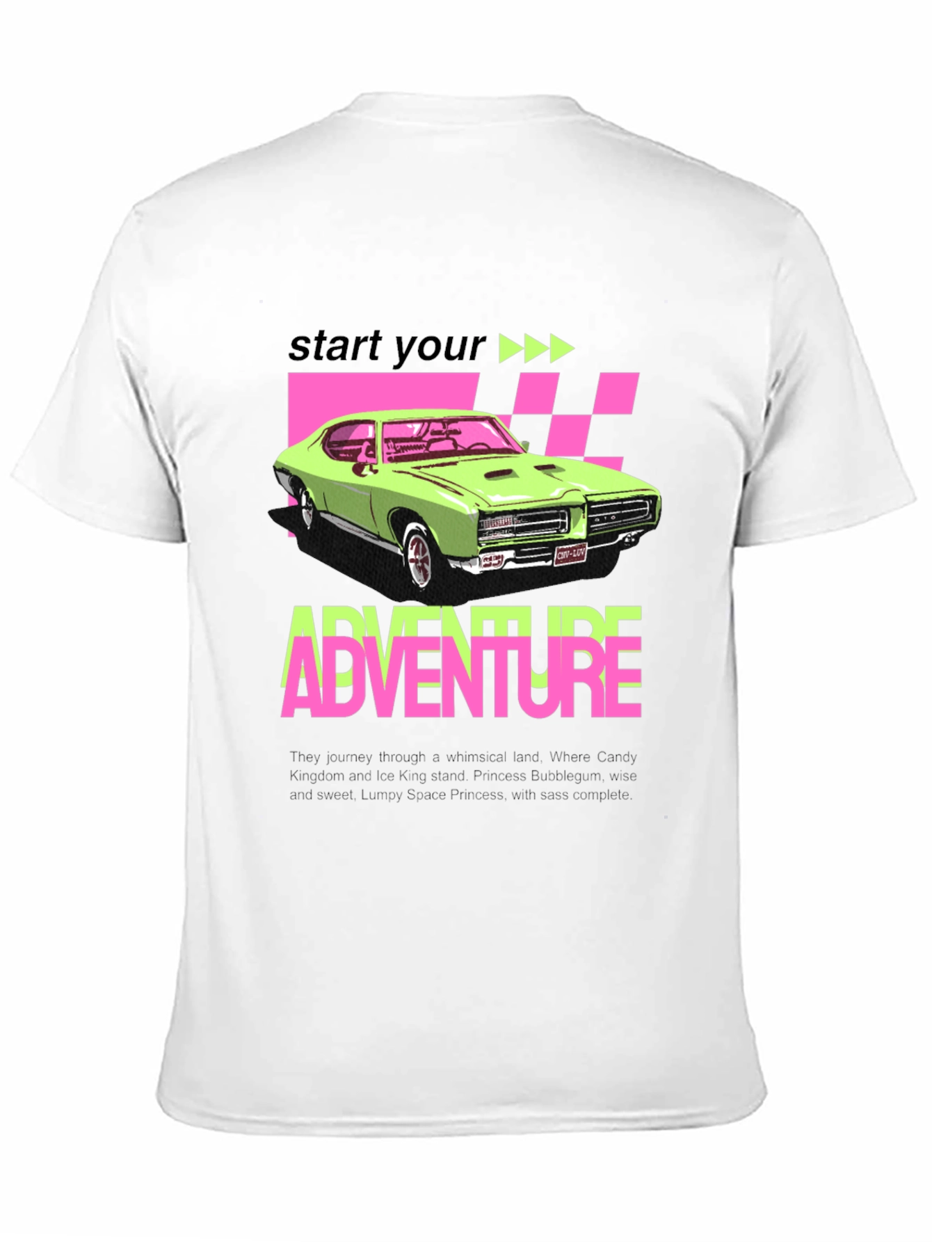Adventure Car Graphic Tee - Retro Style