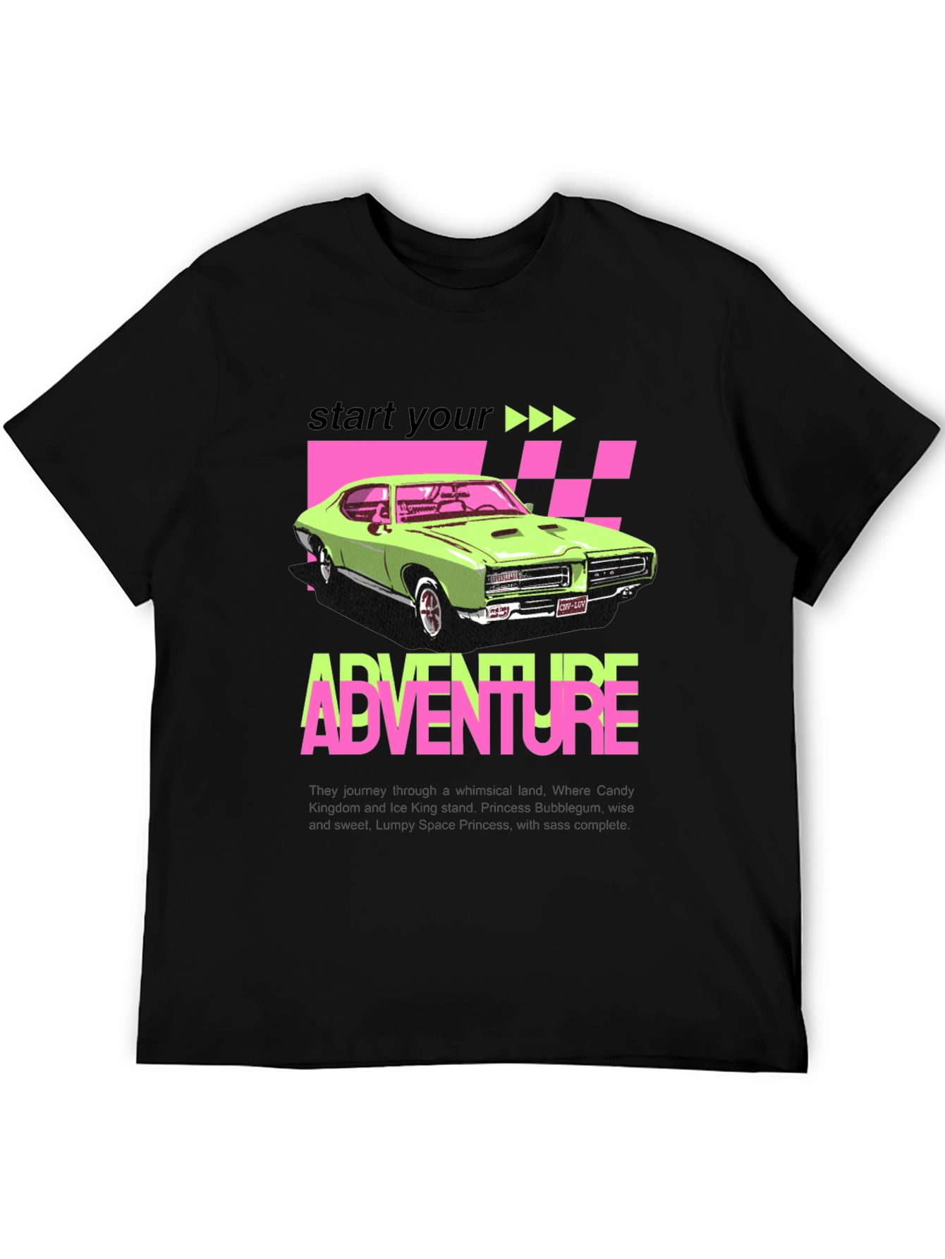 Adventure Car Graphic Tee - Retro Style