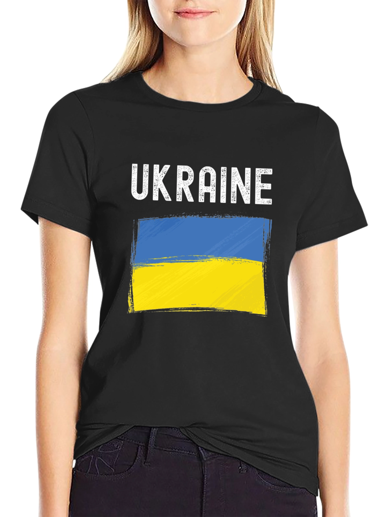 Ukraine Flag Graphic Tee - Stylish Support