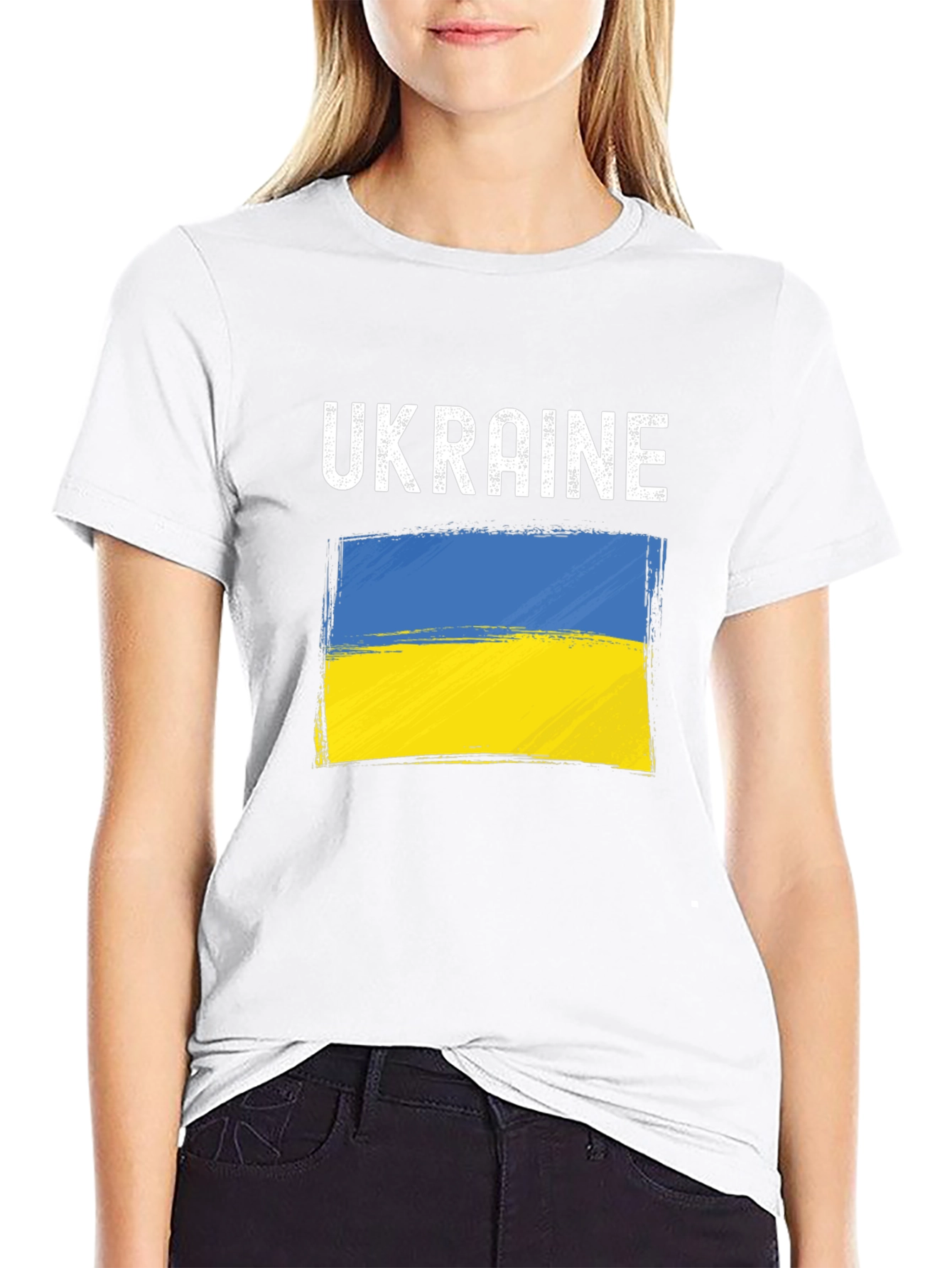 Ukraine Flag Graphic Tee - Stylish Support