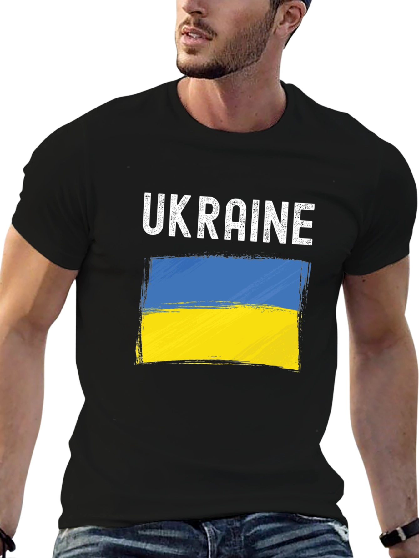Ukraine Flag Graphic Tee - Stylish Support