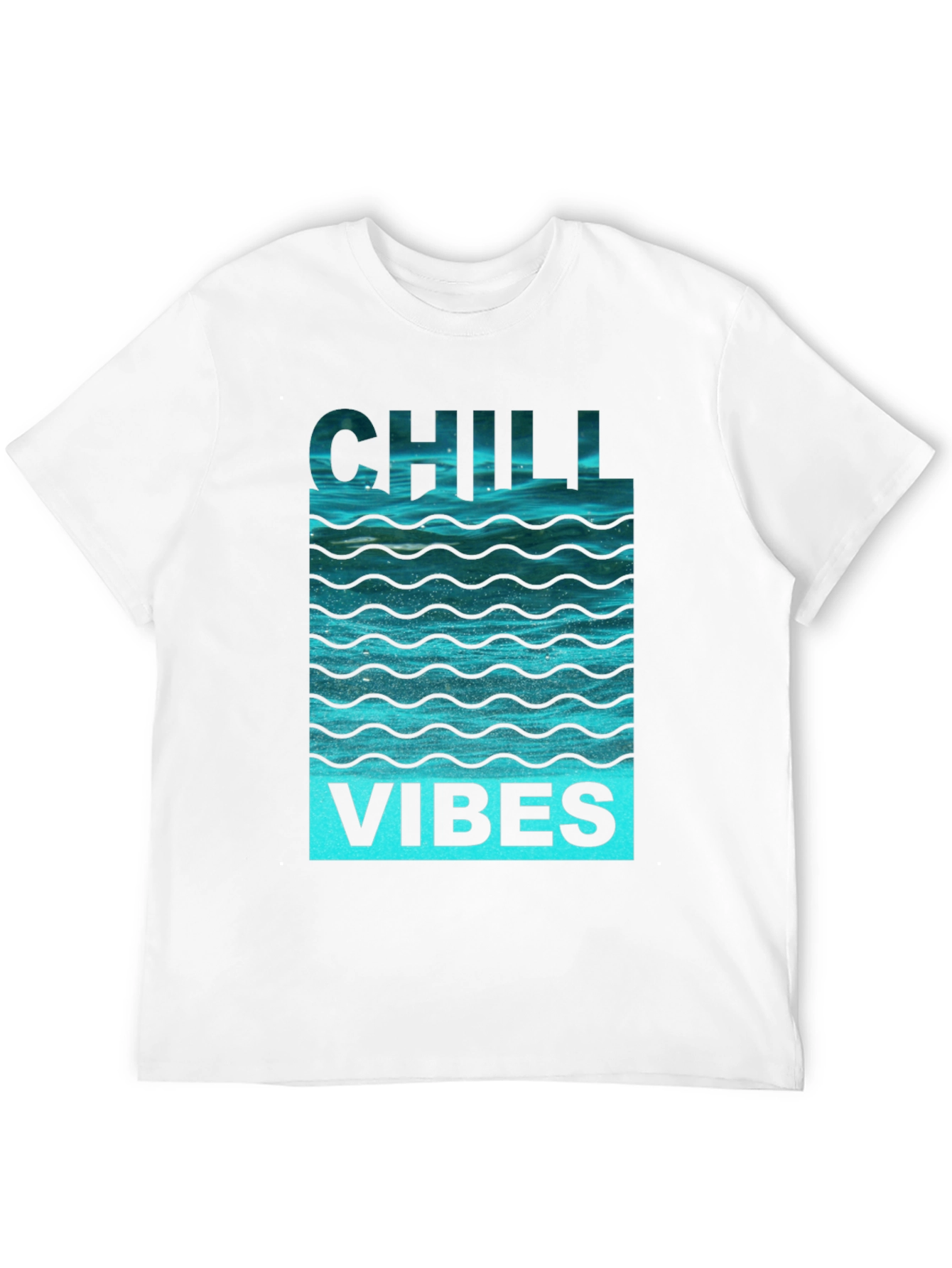Chill Vibes Graphic Tee - Black Cotton Comfort