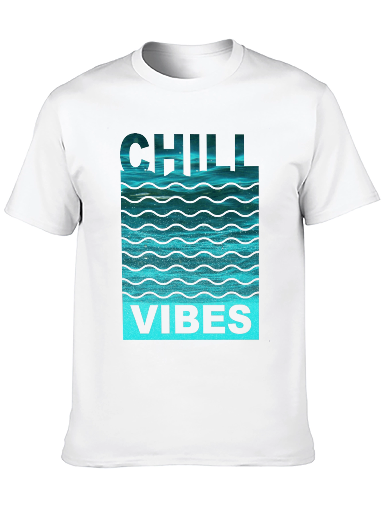 Chill Vibes Graphic Tee - Black Cotton Comfort