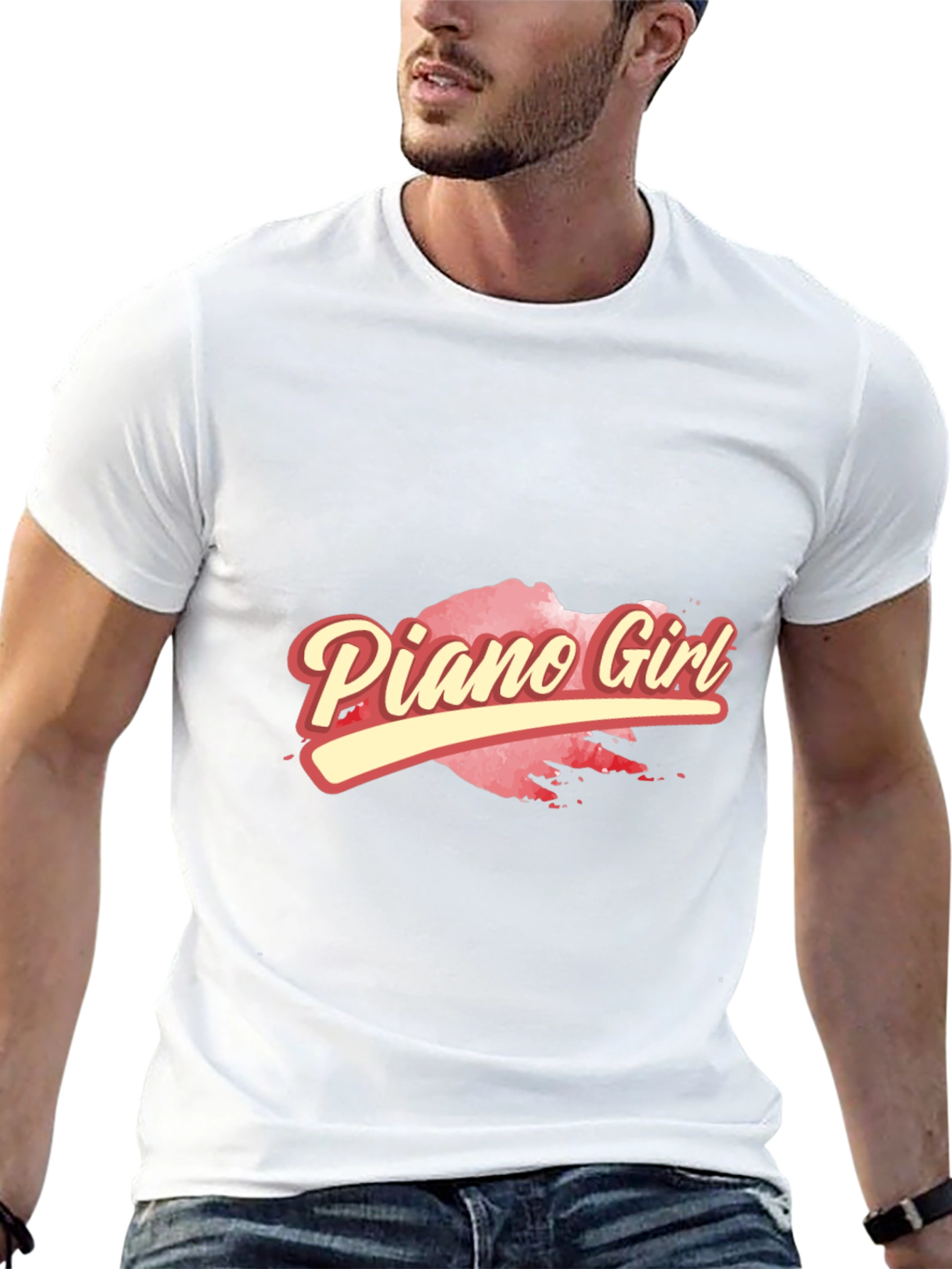 Piano Girl Graphic T-Shirt - Stylish & Unique Design