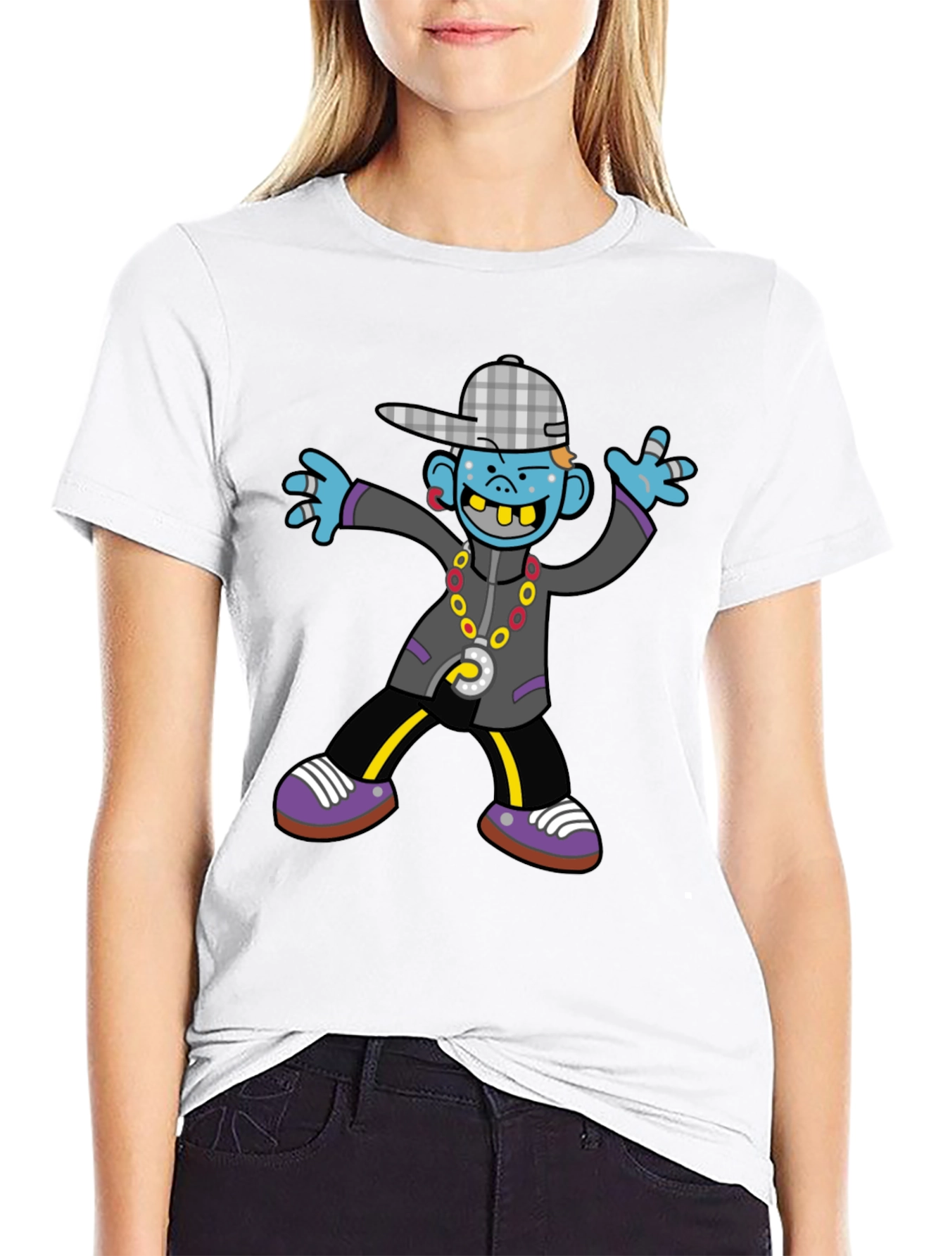 Cartoon Character Graphic T-Shirt