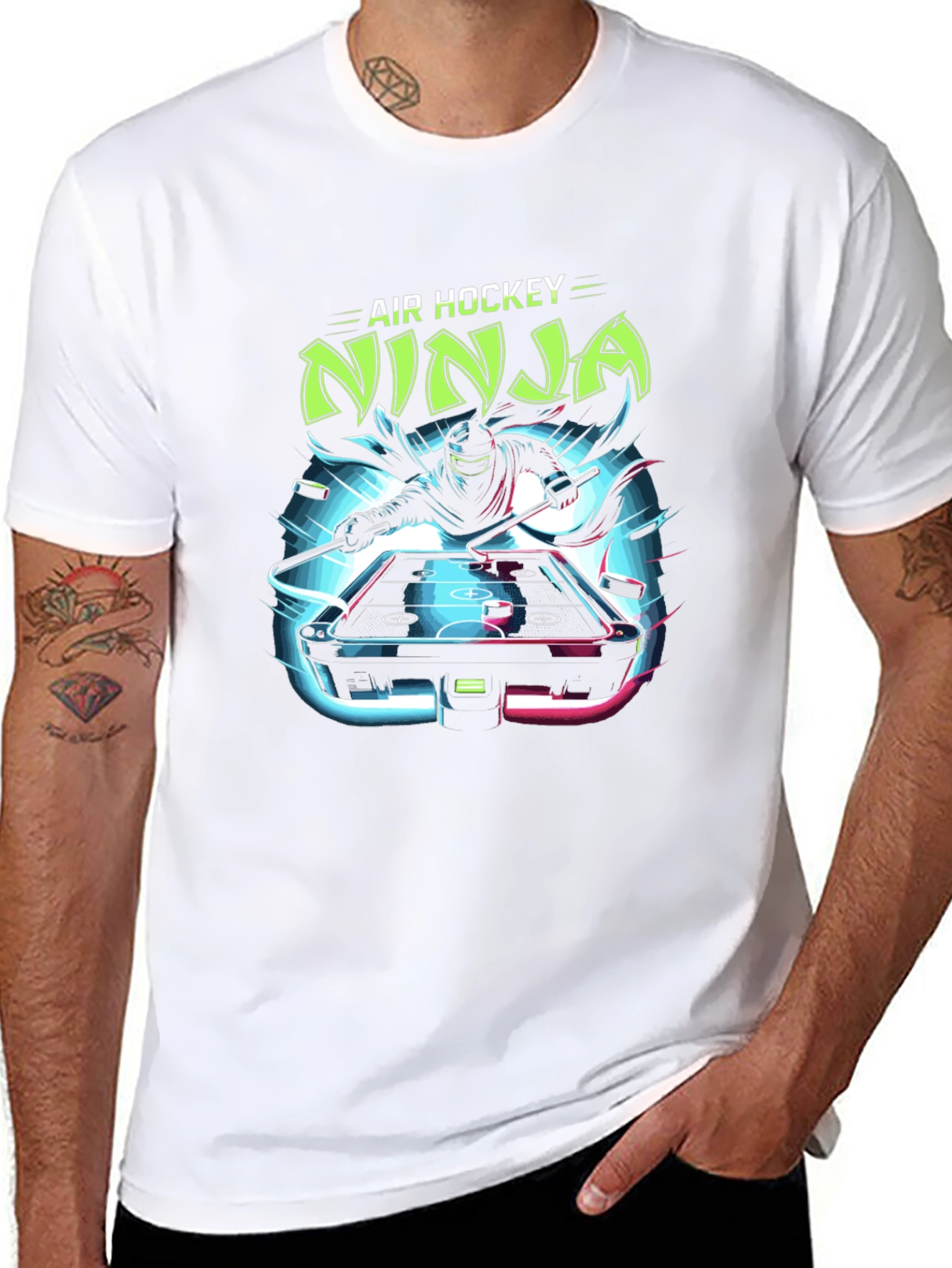 Air Hockey Ninja Graphic Tee