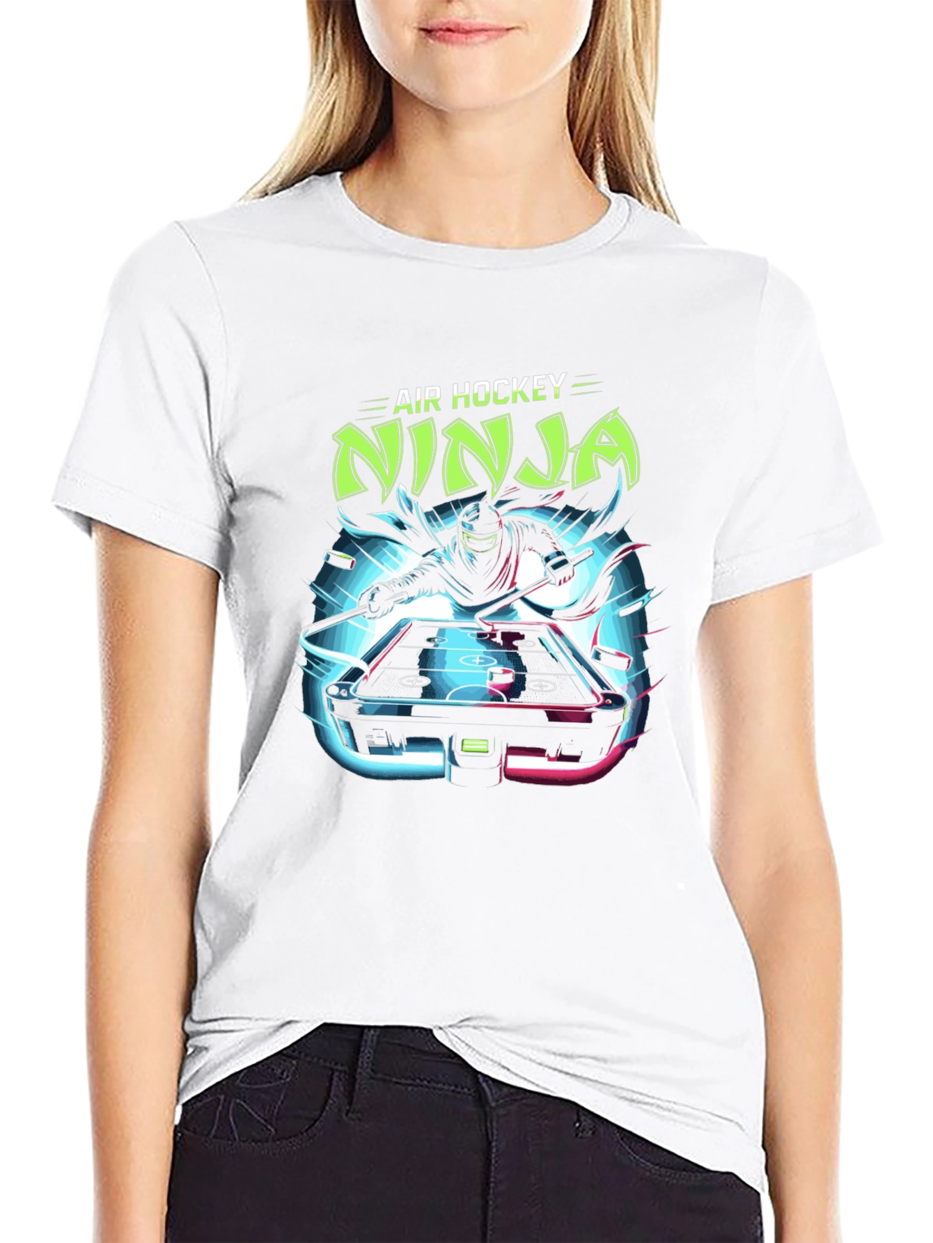 Air Hockey Ninja Graphic Tee