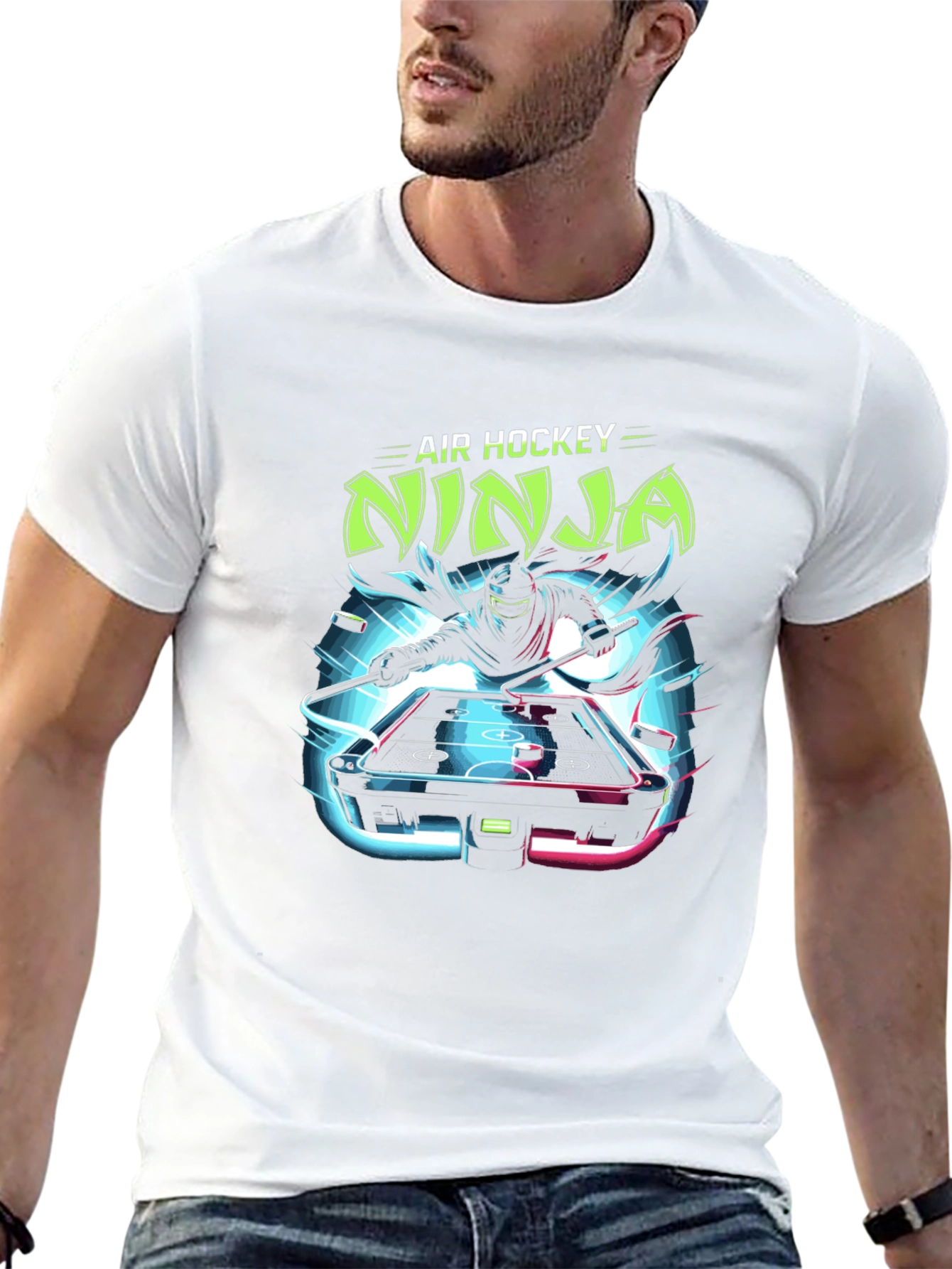 Air Hockey Ninja Graphic Tee