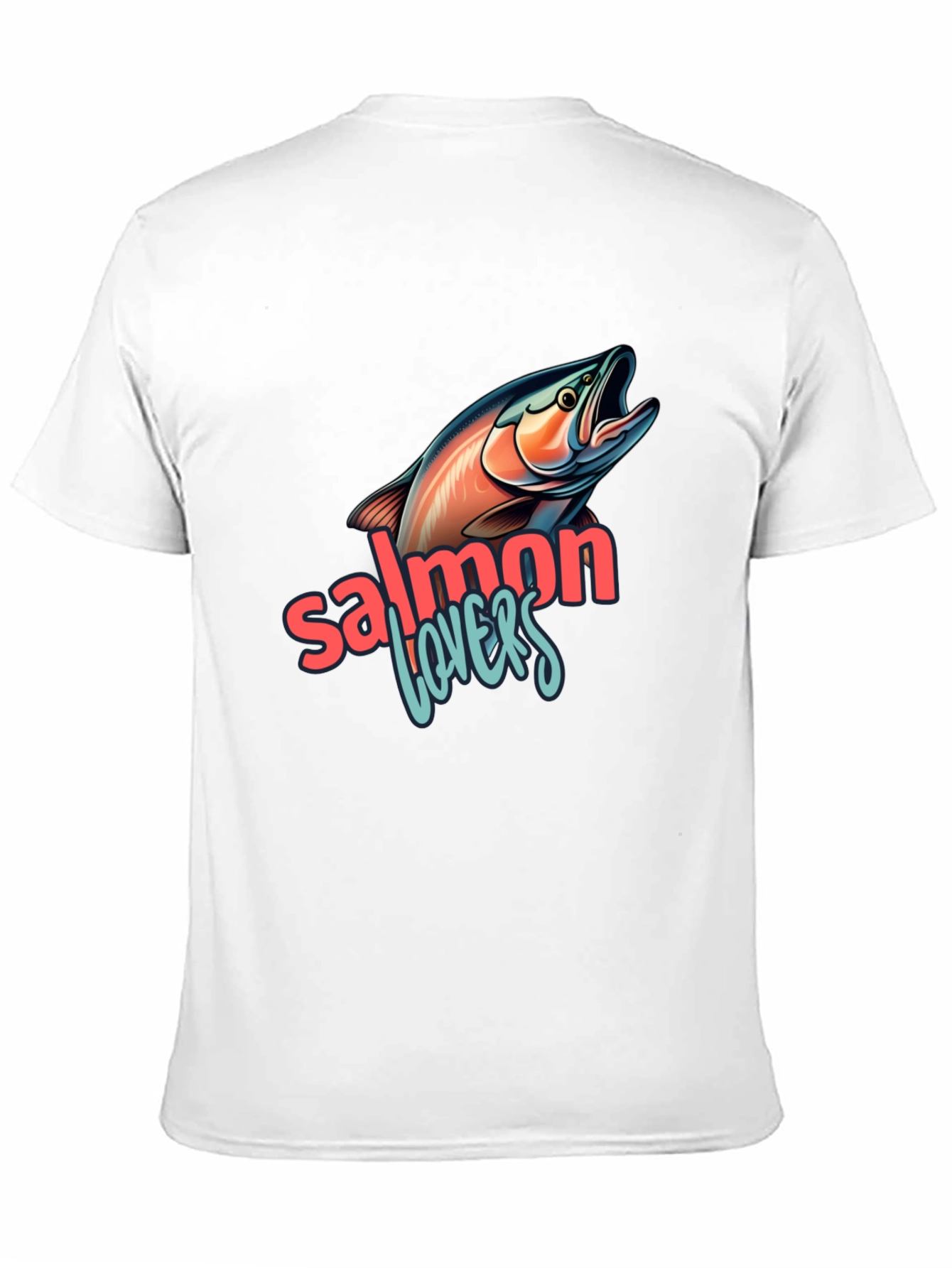 Salmon Lovers Graphic Tee - Black