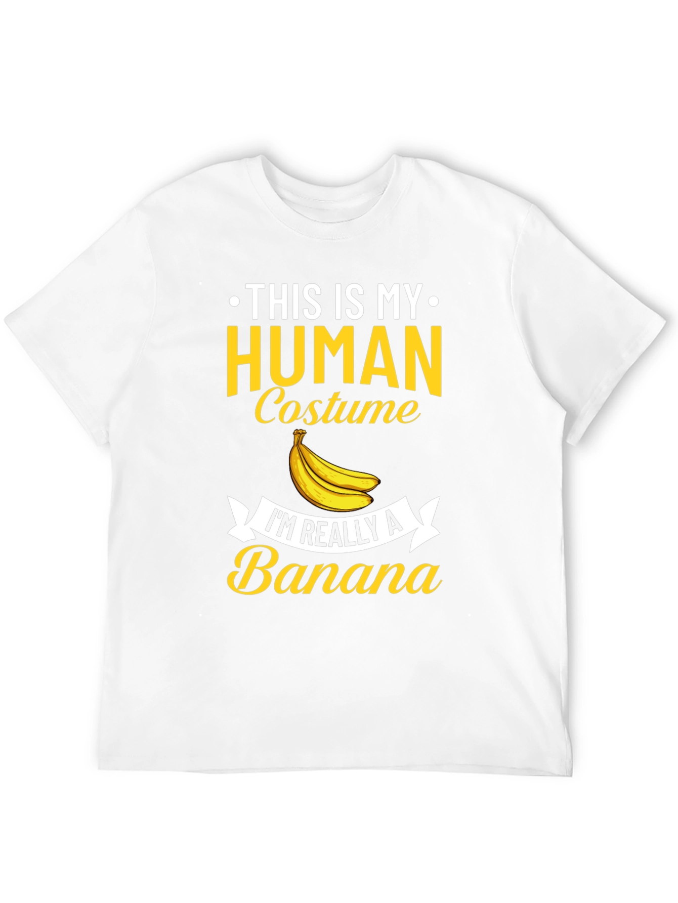 Human Costume Banana T-Shirt - Funny Novelty Tee