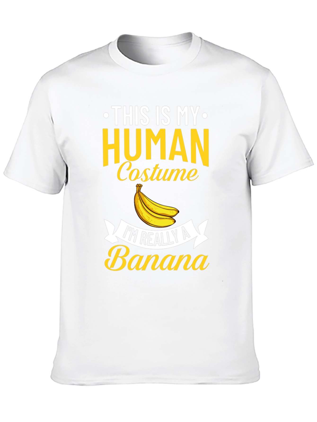 Human Costume Banana T-Shirt - Funny Novelty Tee