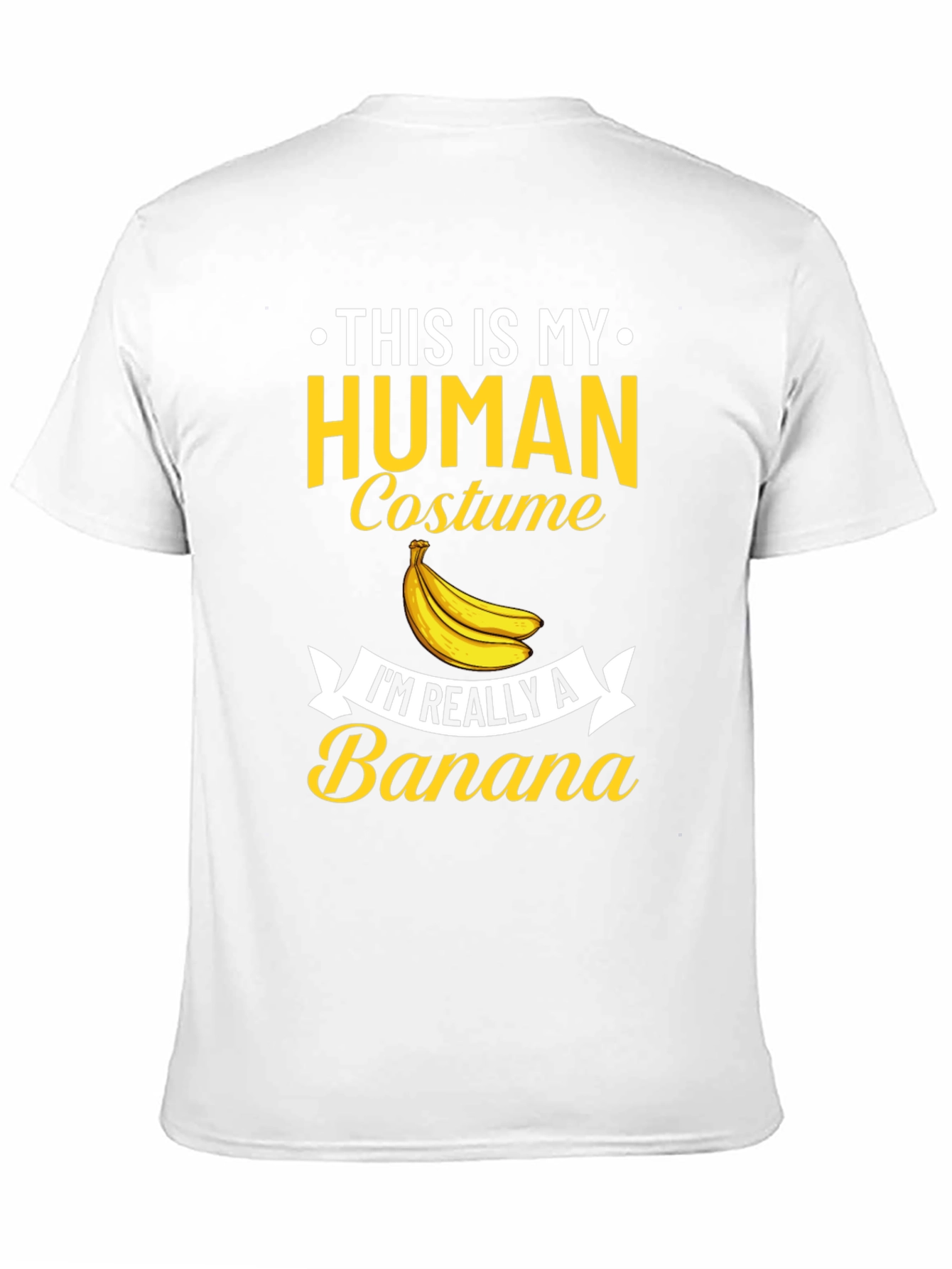 Human Costume Banana T-Shirt - Funny Novelty Tee