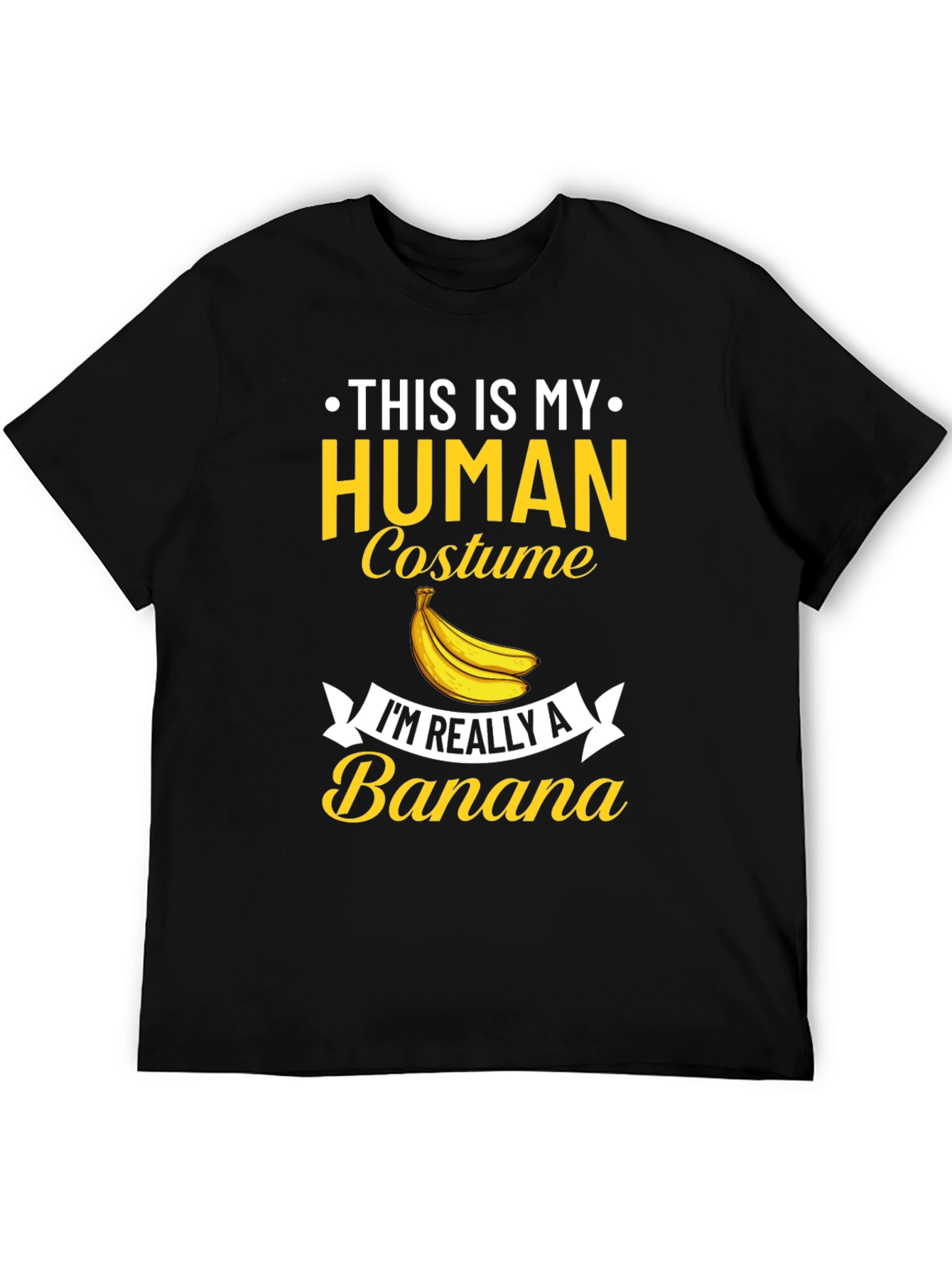 Human Costume Banana T-Shirt - Funny Novelty Tee